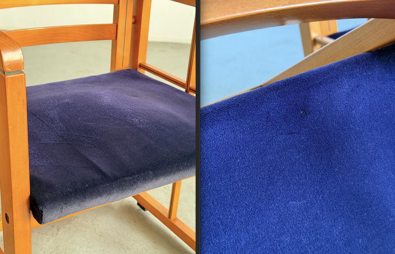 Elegant Architectural Armchairs attributed to Franco Poldaretti for Caccia alla Volpe