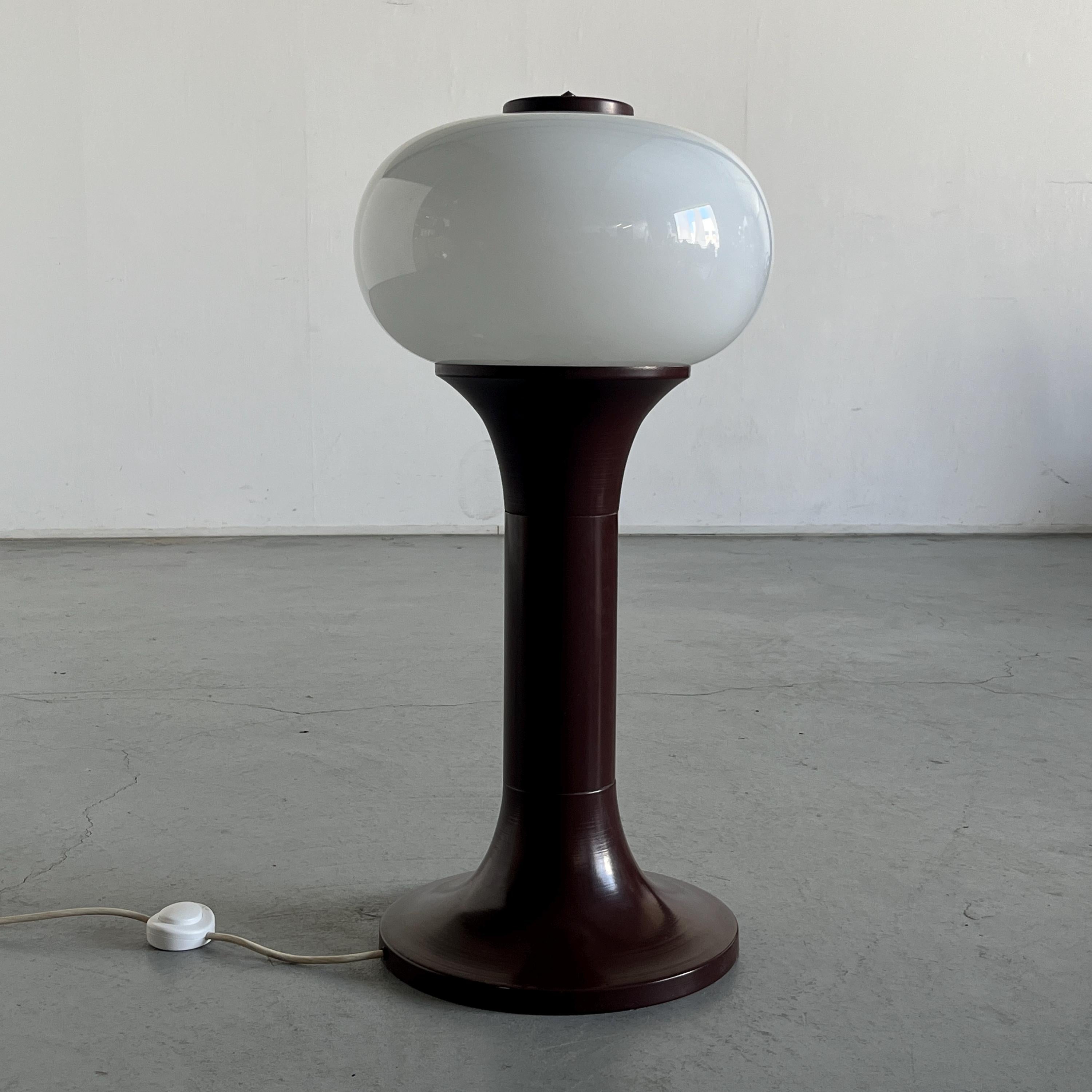 Monumental Dark Brown Industrial Floor Lamp