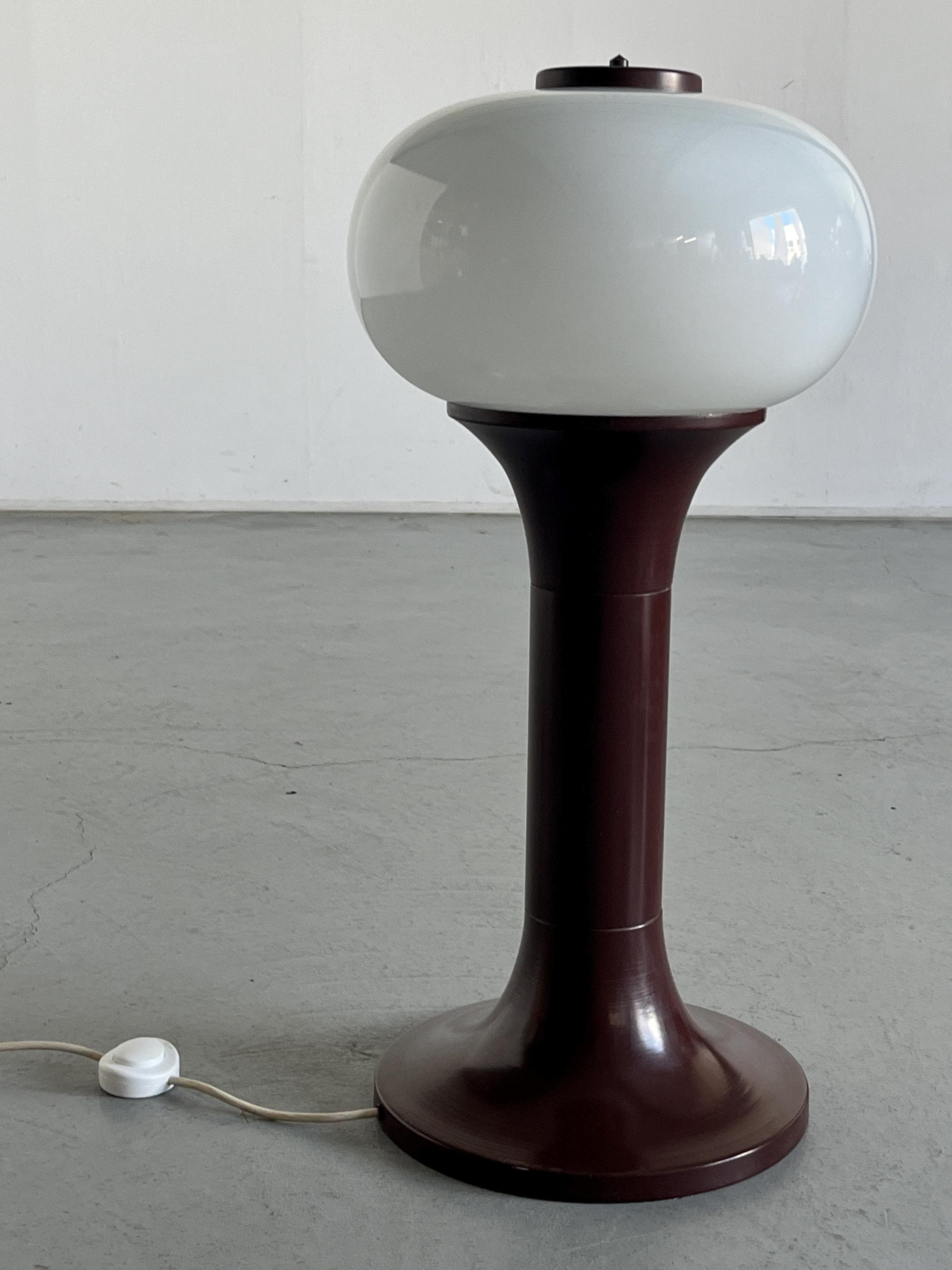 Monumental Dark Brown Industrial Floor Lamp