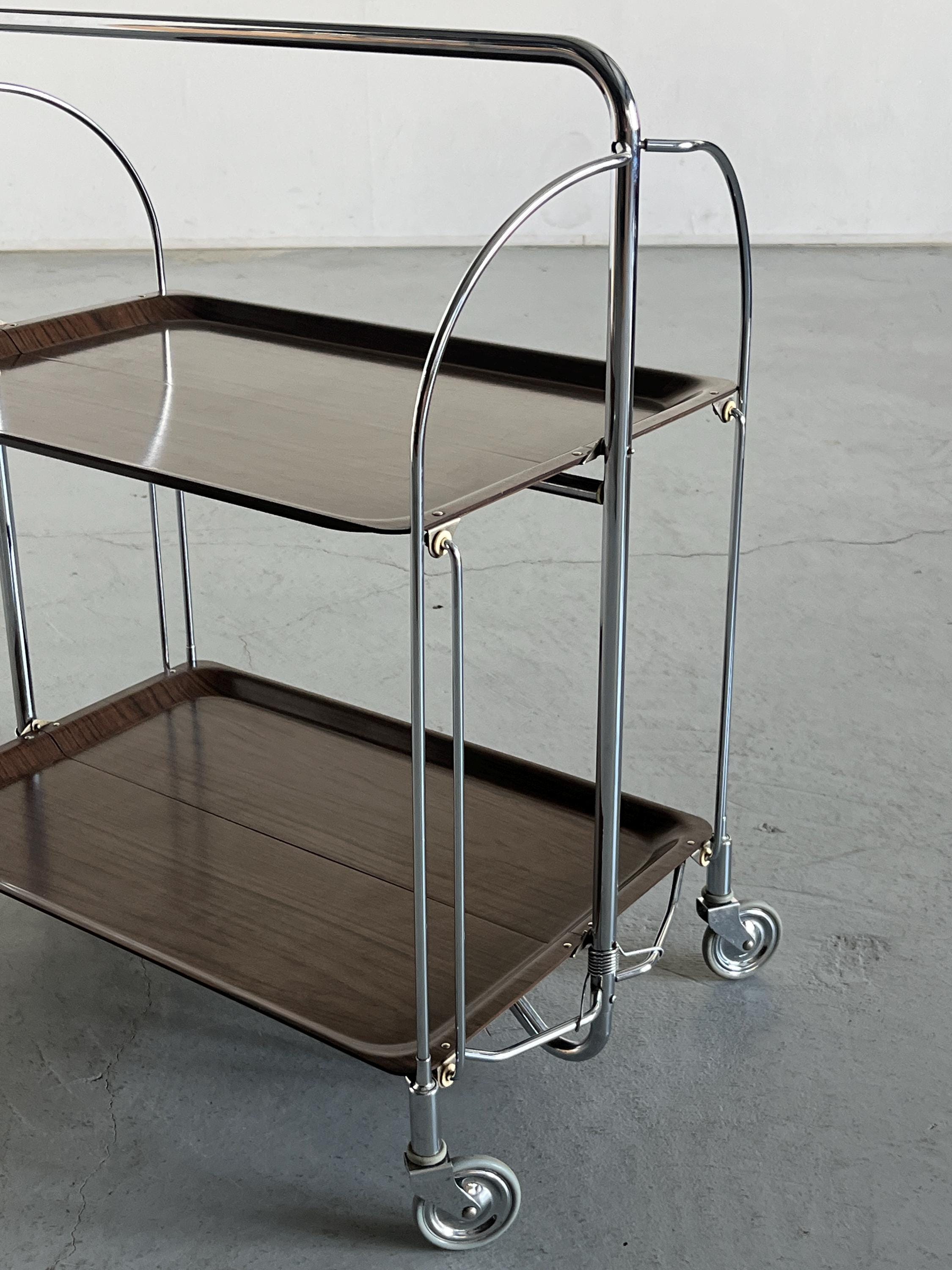Foldable Serving Trolley in style of Gerlinol