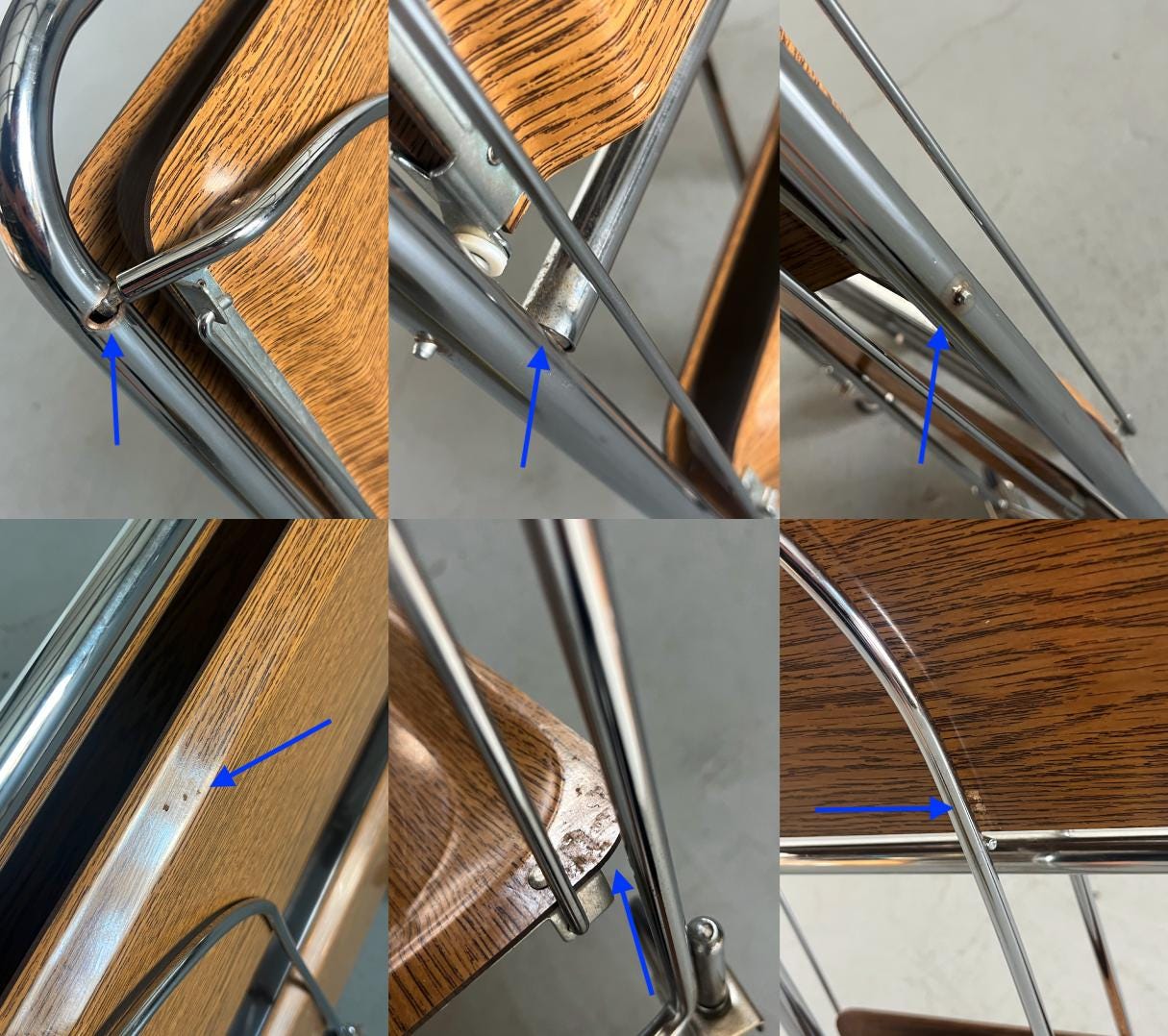 Foldable Serving Trolley in the Style of ‘Dinett’ by Bremshey & Co