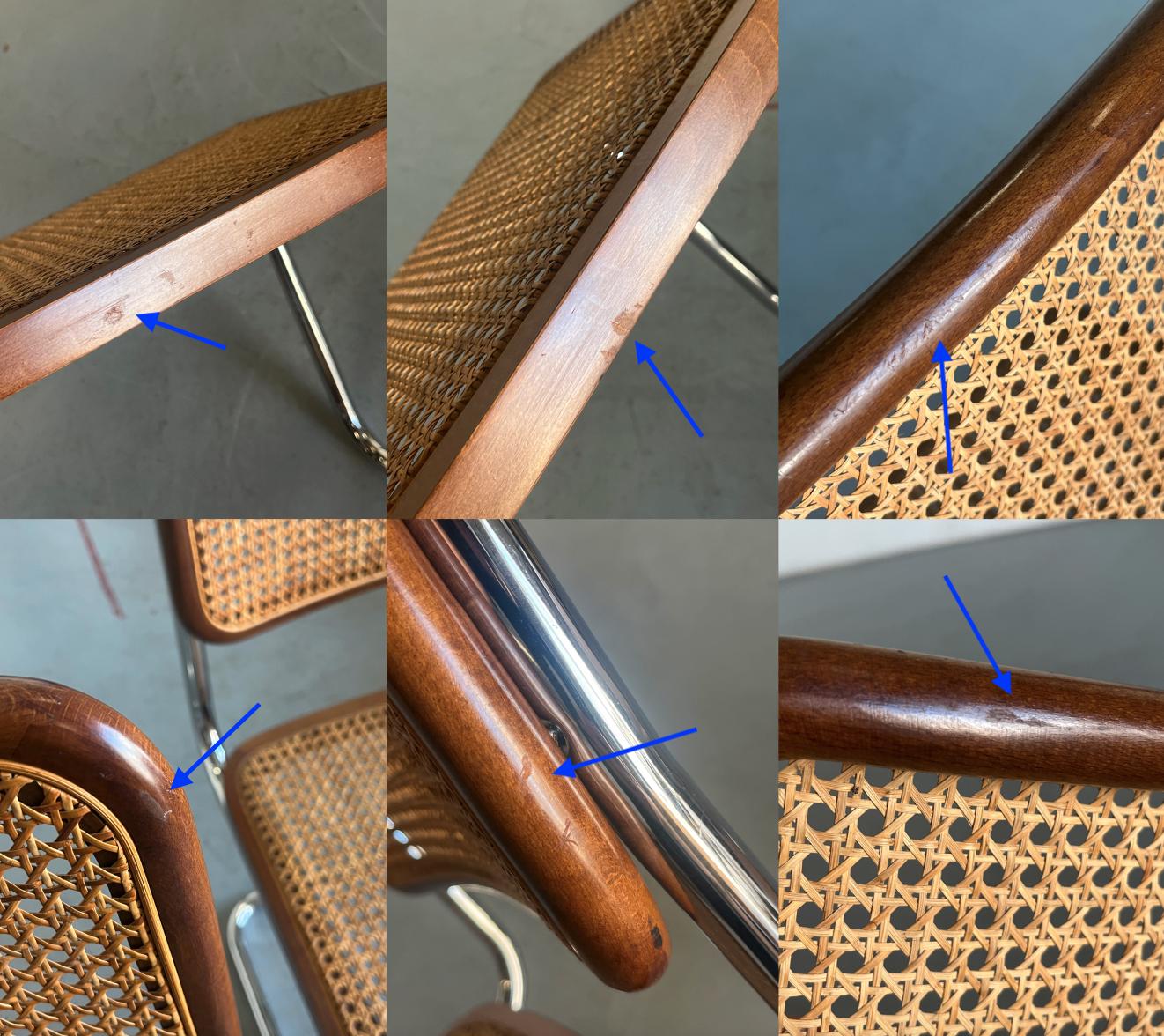 Cesca Mid Century Italian Cantilever Chairs