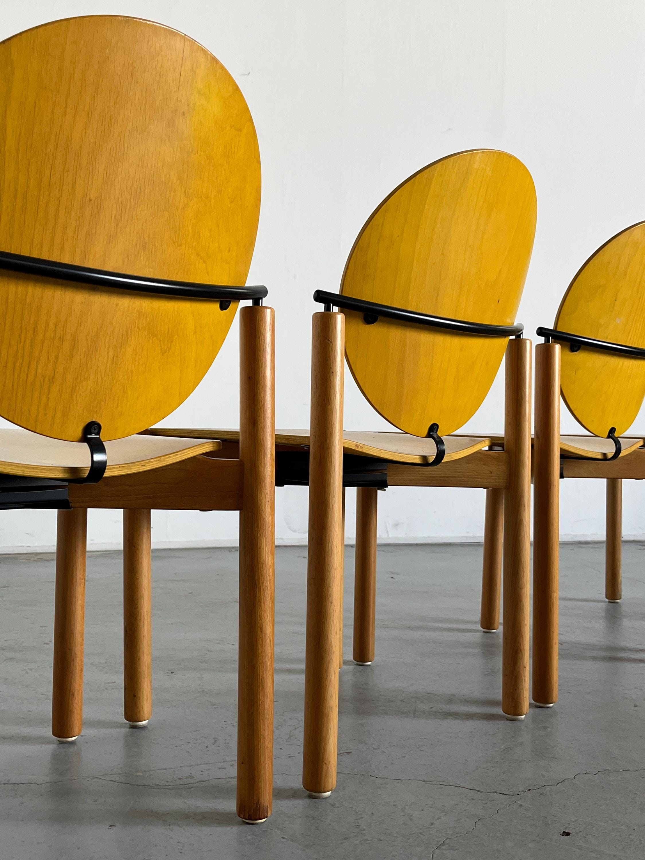 Postmodern Dining Chairs by Kusch&Co