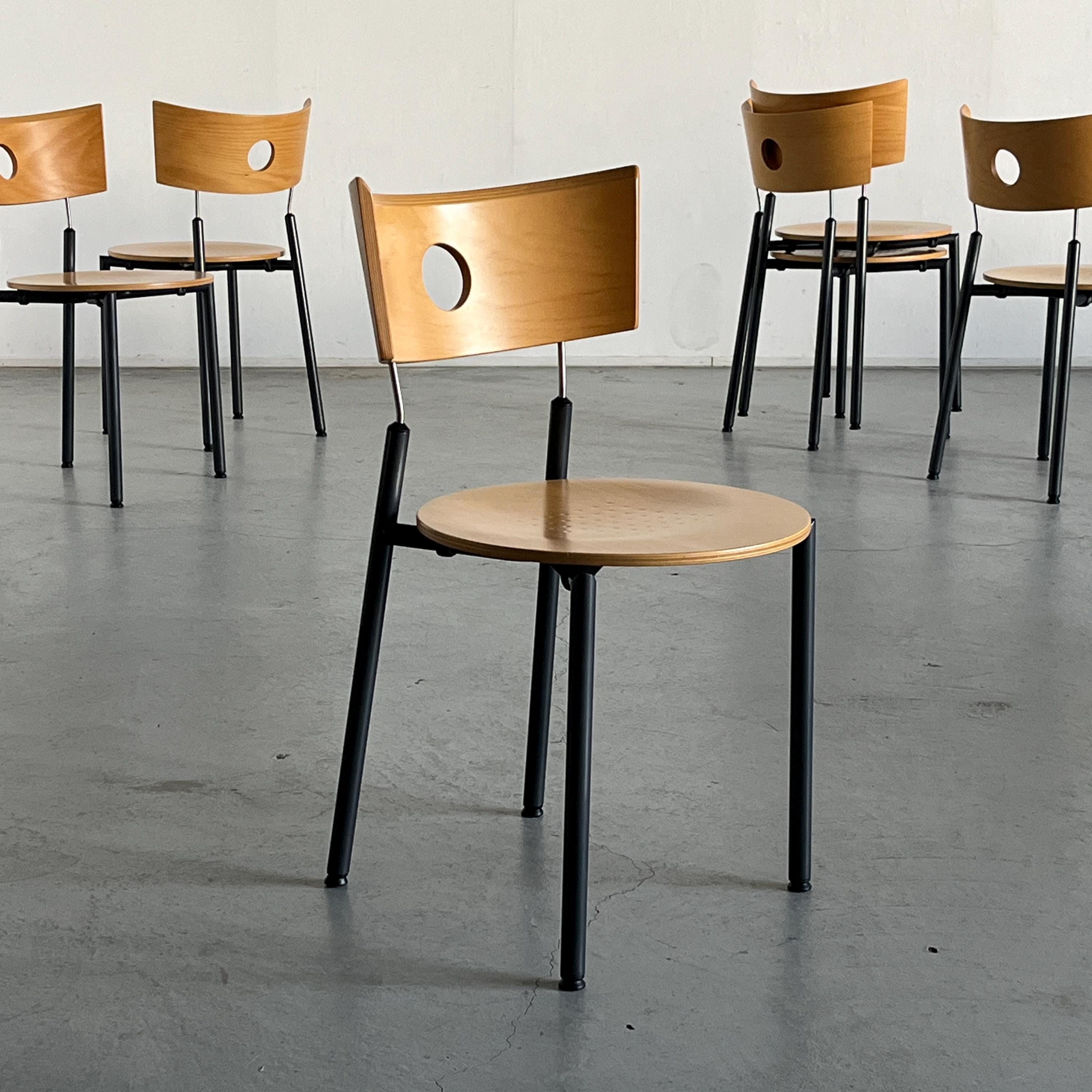 Postmodern Dining Chairs by Kusch&Co