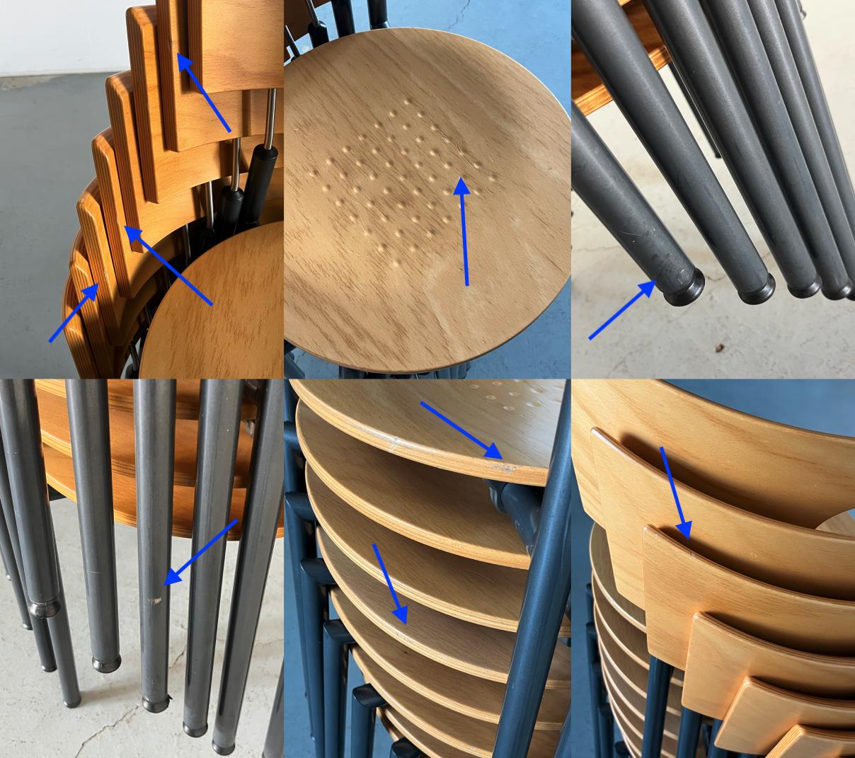 Postmodern Dining Chairs by Kusch&Co