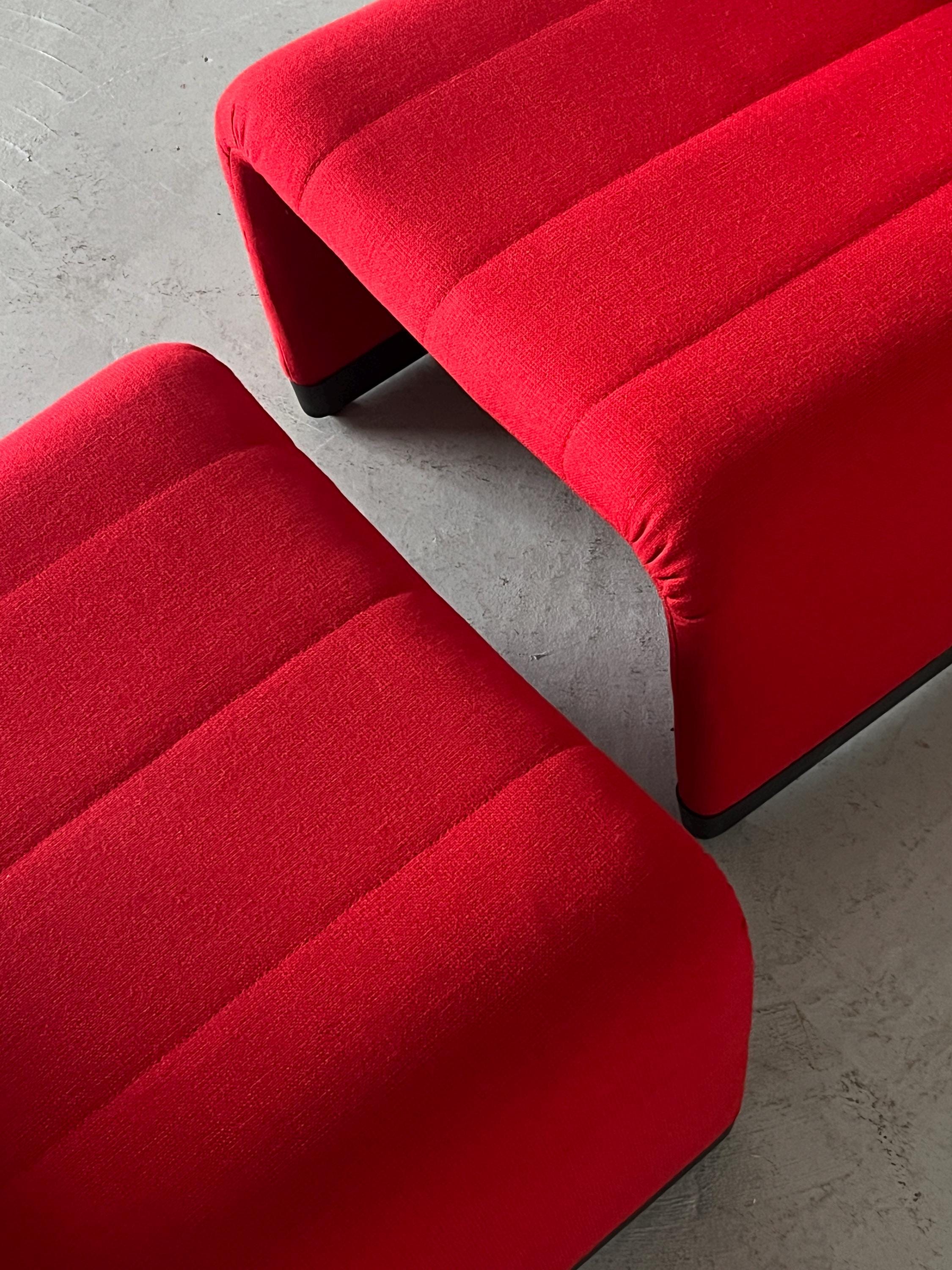 Lounge Armchairs in the Style of Giancarlo Piretti