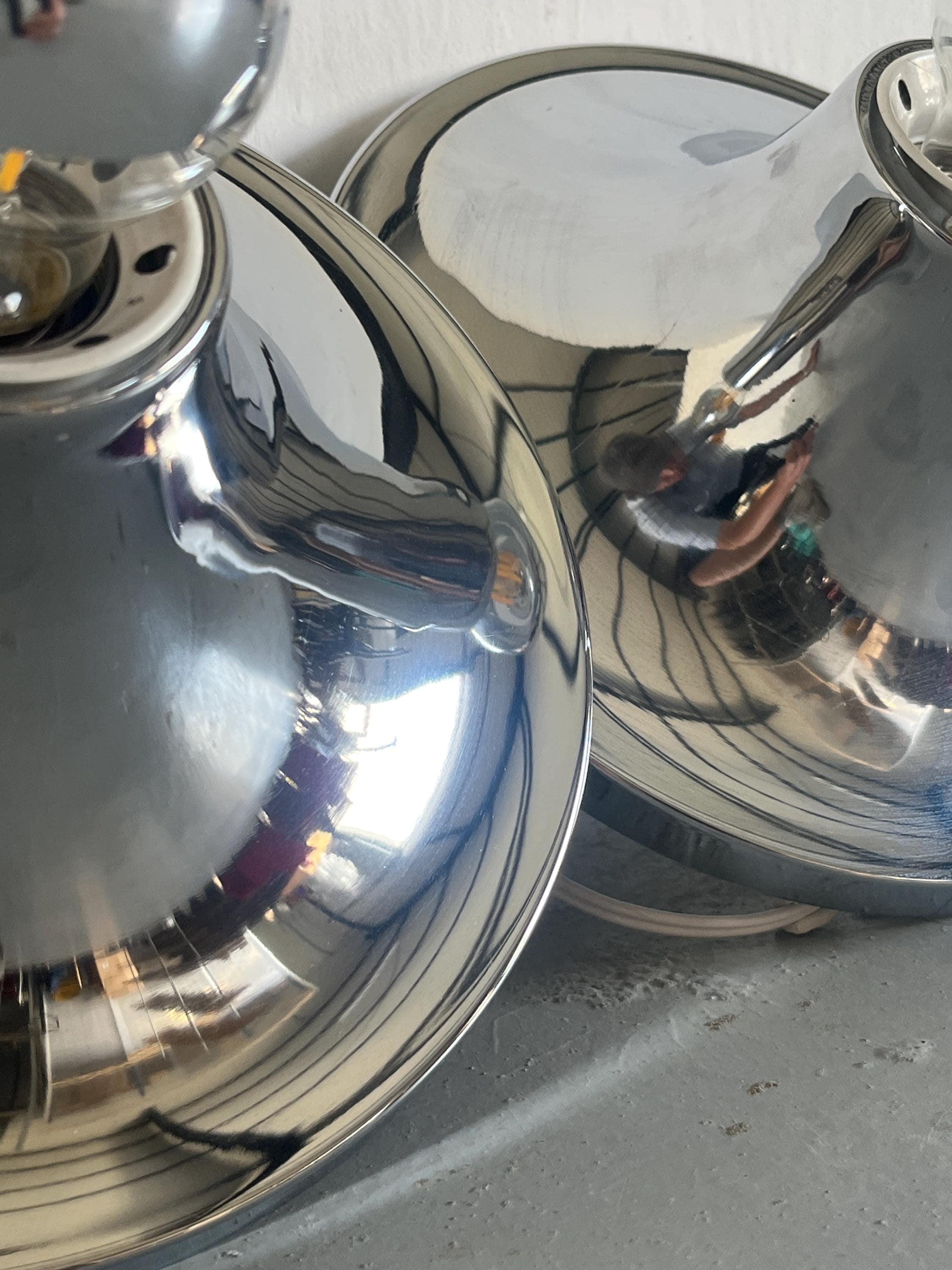 Elegant Space Age Mounted Wall Lamps