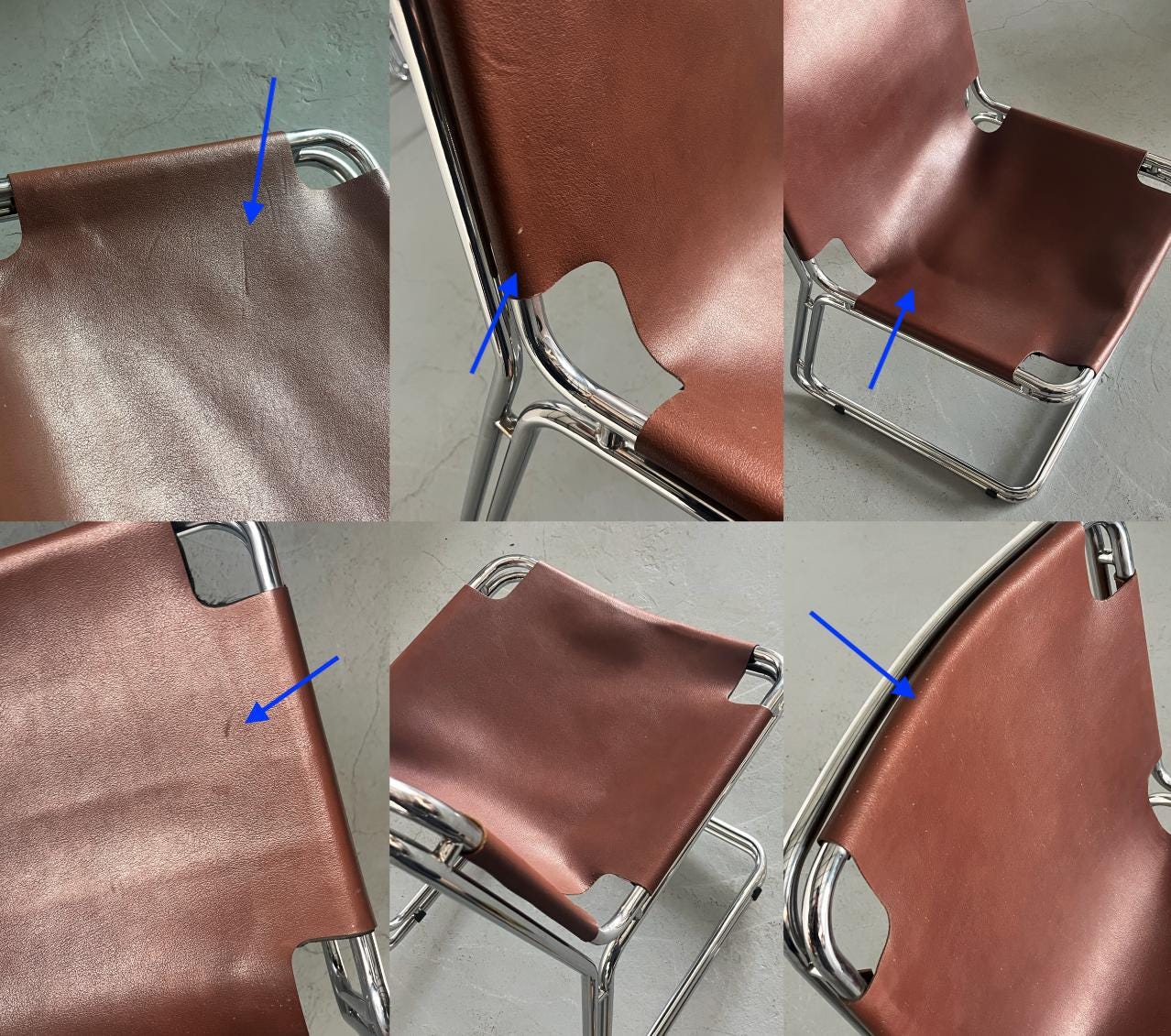 Saddle Leather Cantilever Chair in the Style of Pascal Mourgue