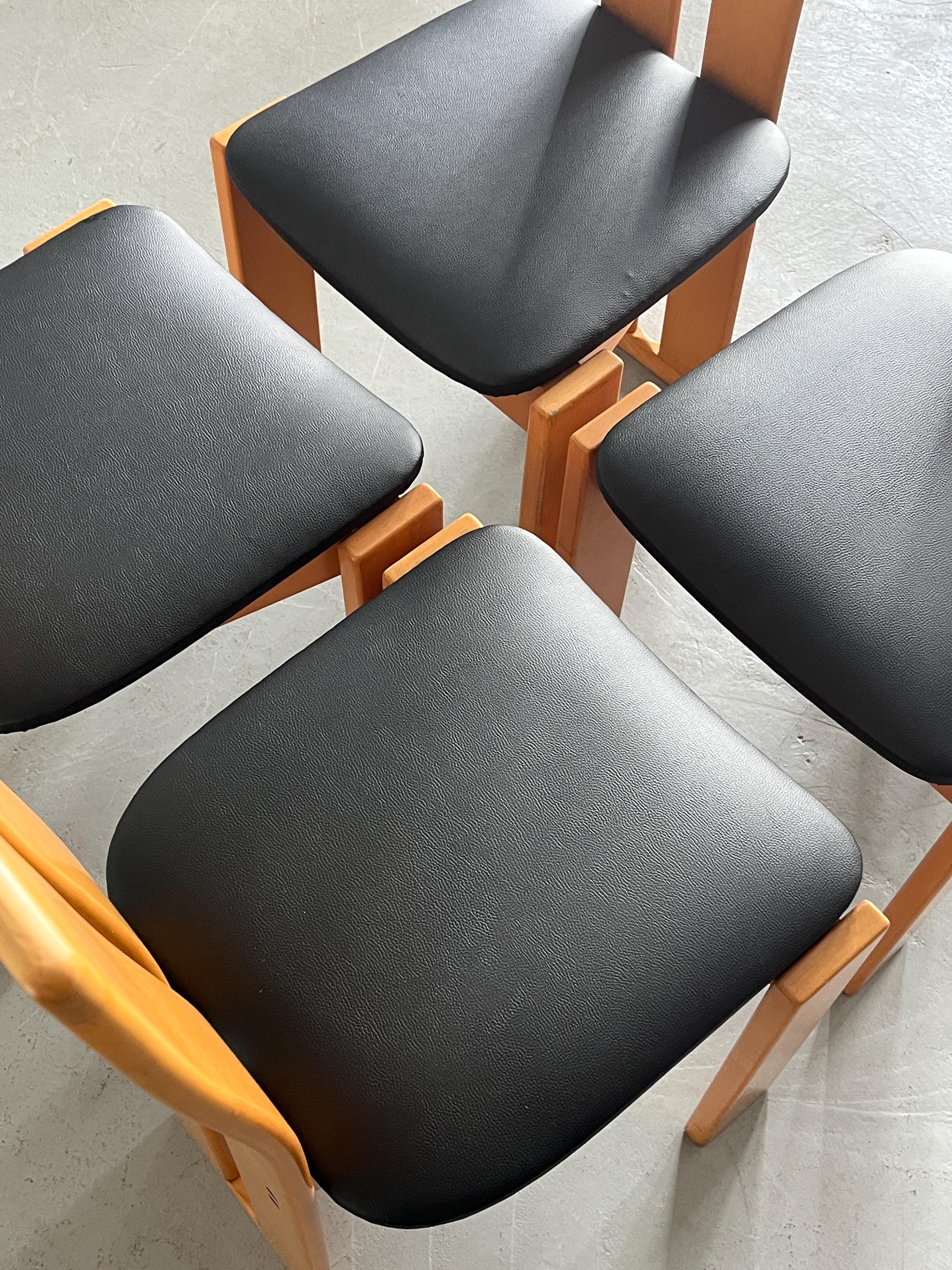 Pietro Constantini Style High-Back Dining Chairs