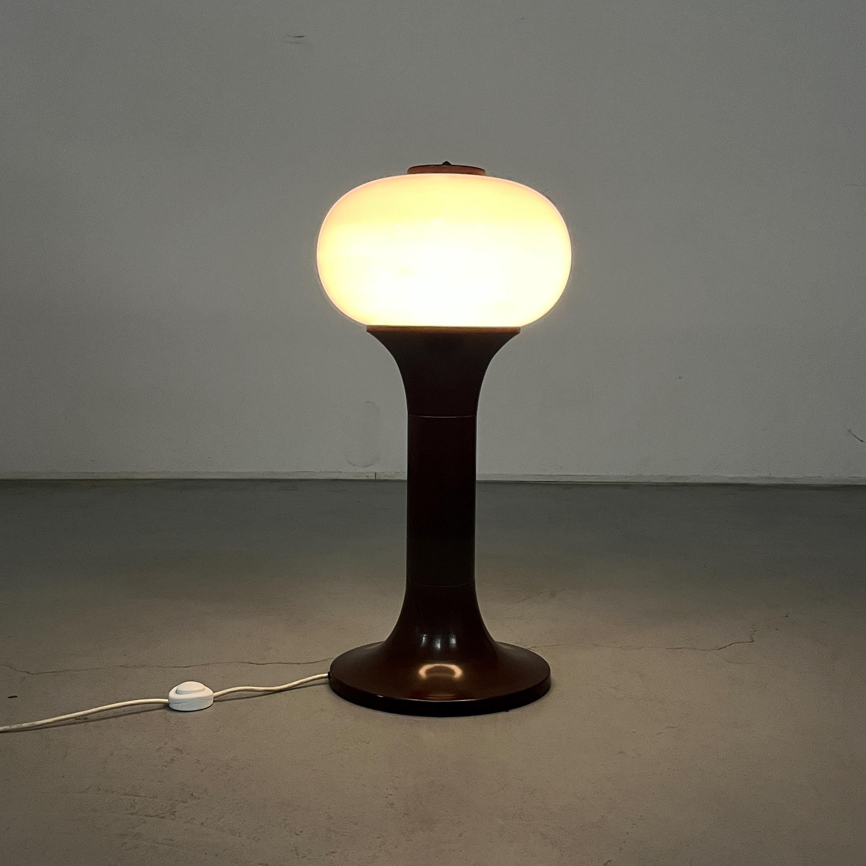 Monumental Dark Brown Industrial Floor Lamp