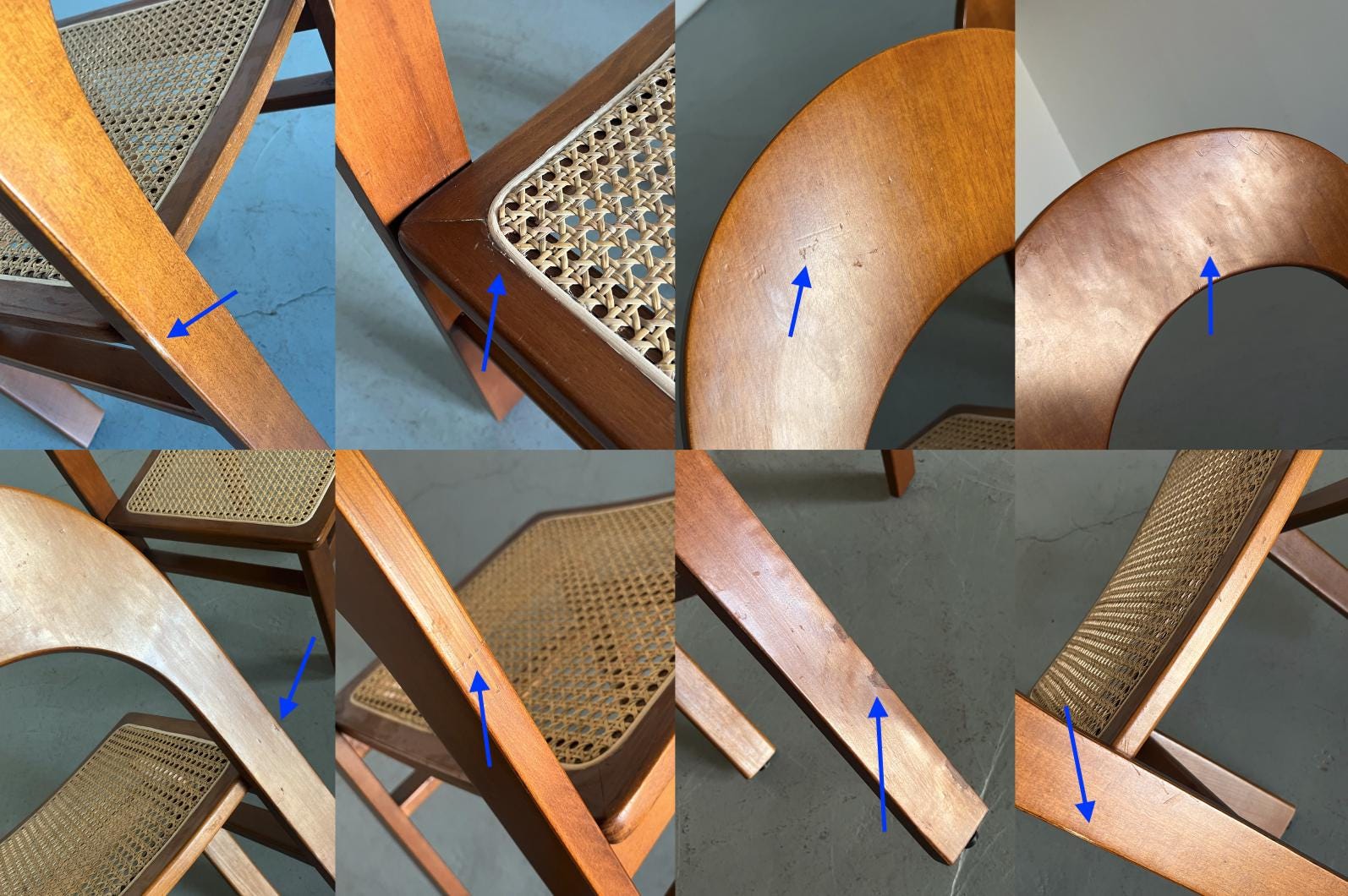 'Arcadia' Dining Chairs by Tagliabue di Cascina Armata, 1974