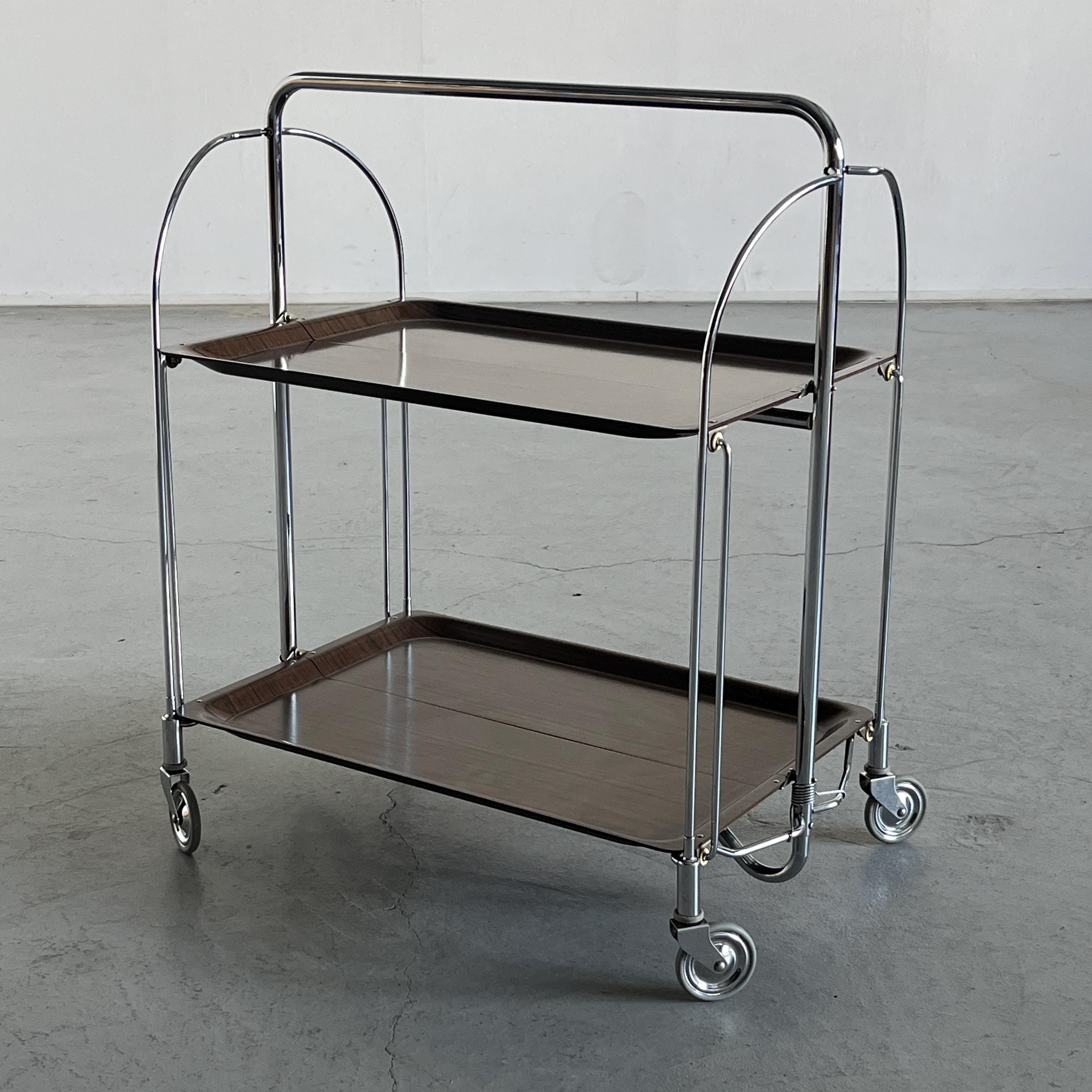 Foldable Serving Trolley in style of Gerlinol