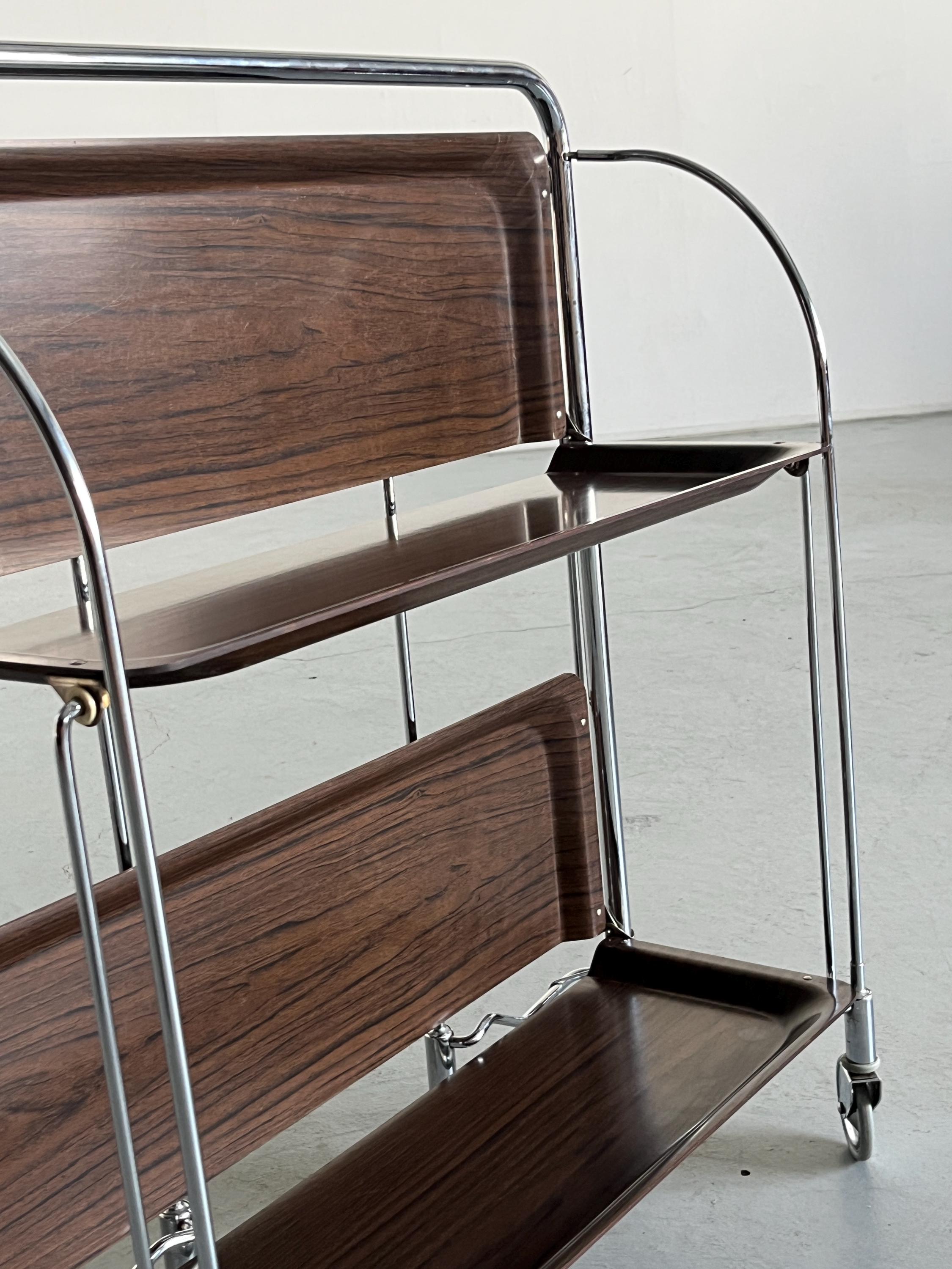 Foldable Serving Trolley in style of Gerlinol