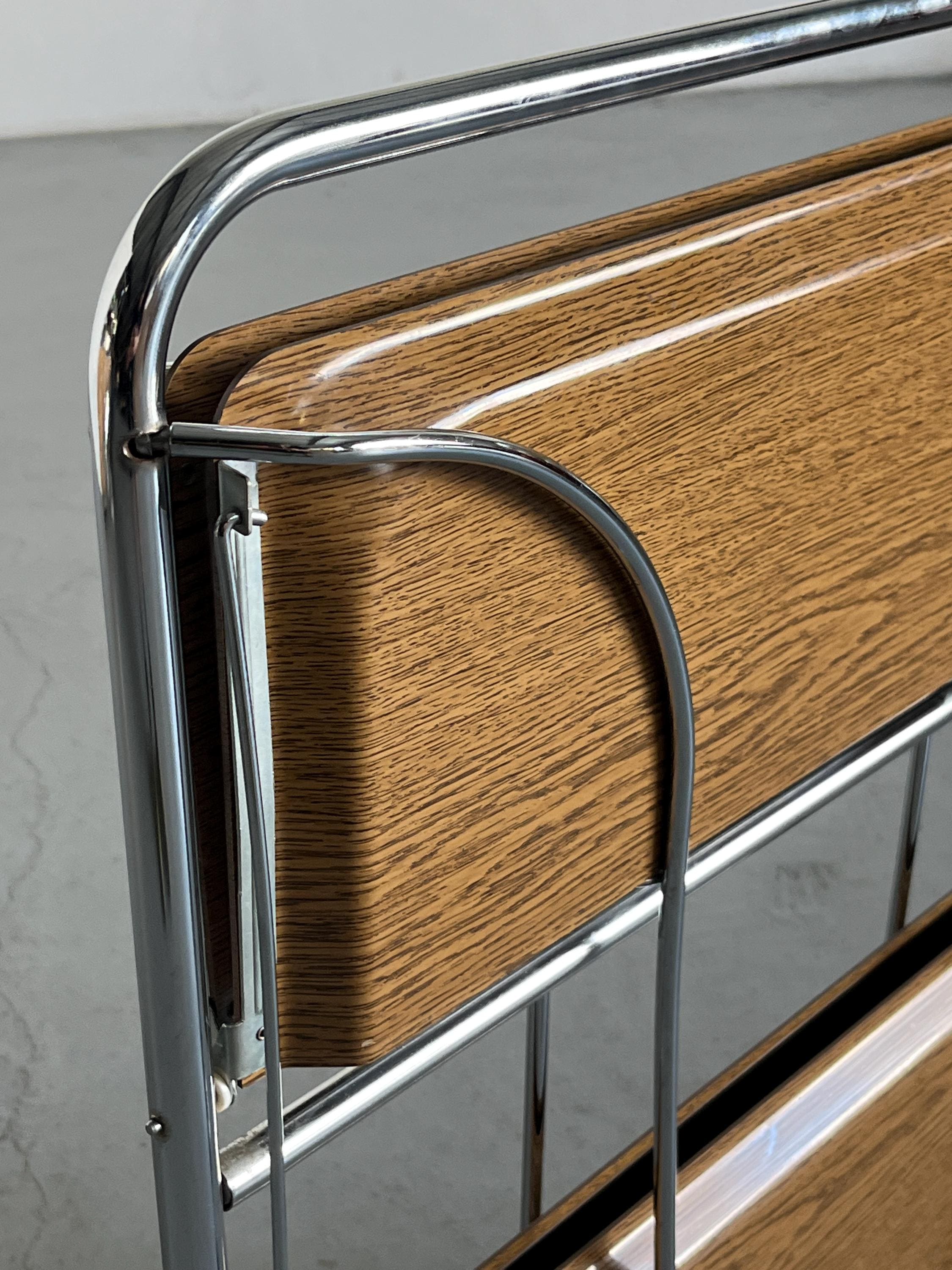 Foldable Serving Trolley in the Style of ‘Dinett’ by Bremshey & Co