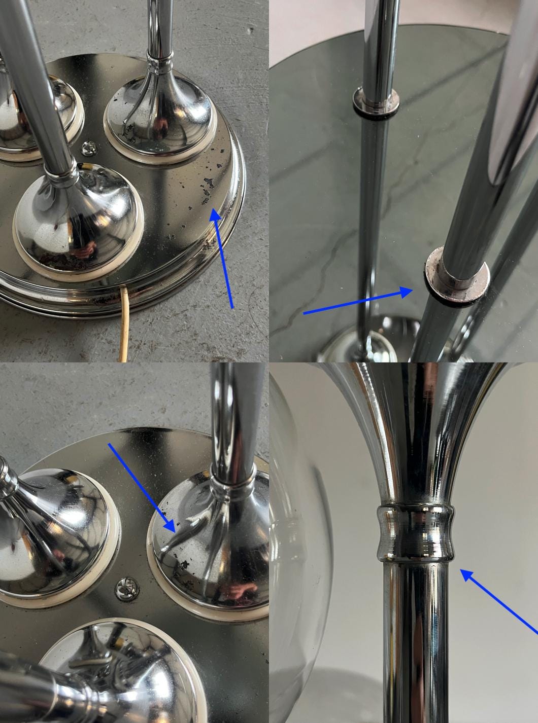 Space Age Triple Stem Floor Lamp