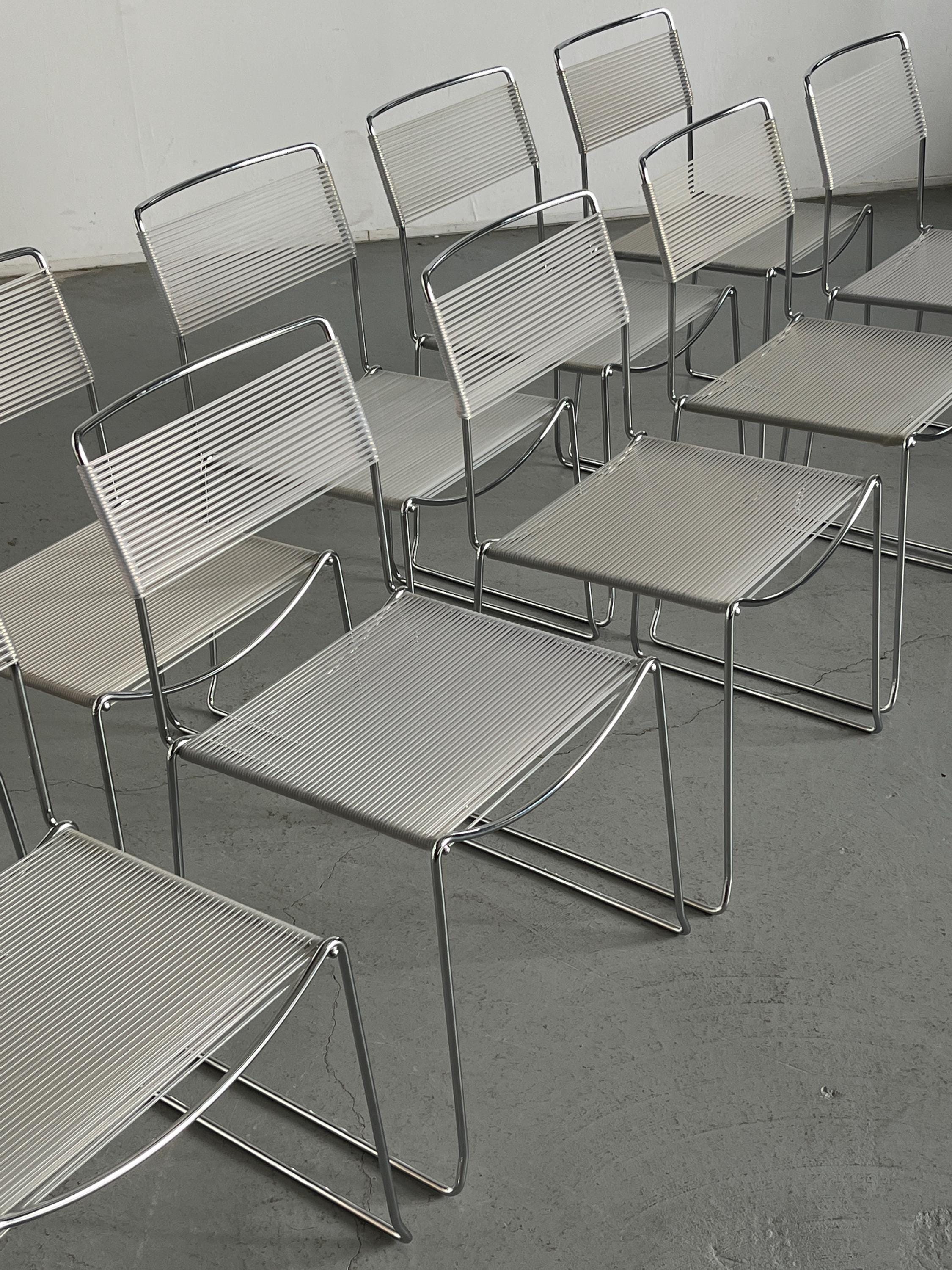 ‘Spaghetti’ Stackable Dining Chair in the Style of Giandomenico Belotti