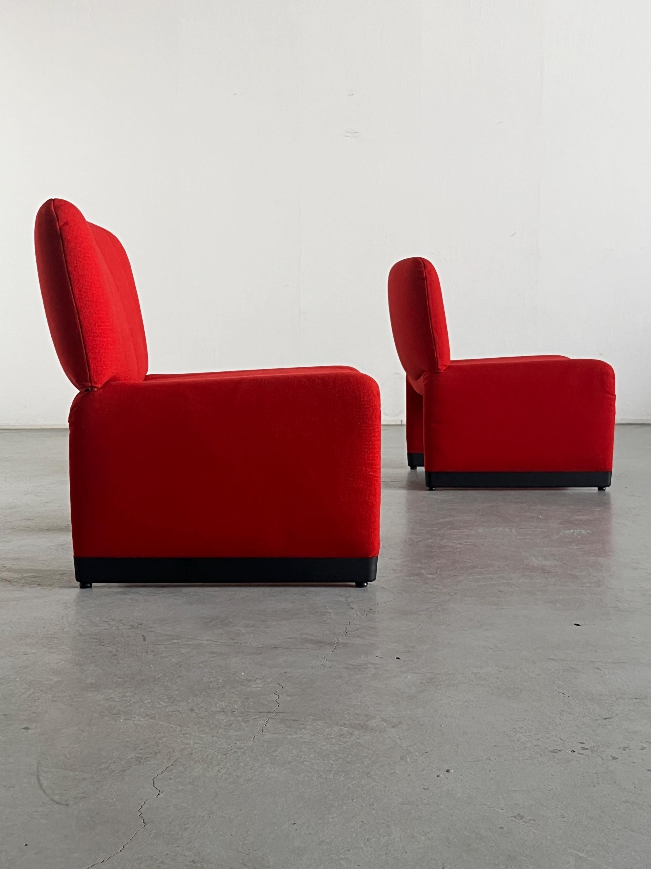 Lounge Armchairs in the Style of Giancarlo Piretti