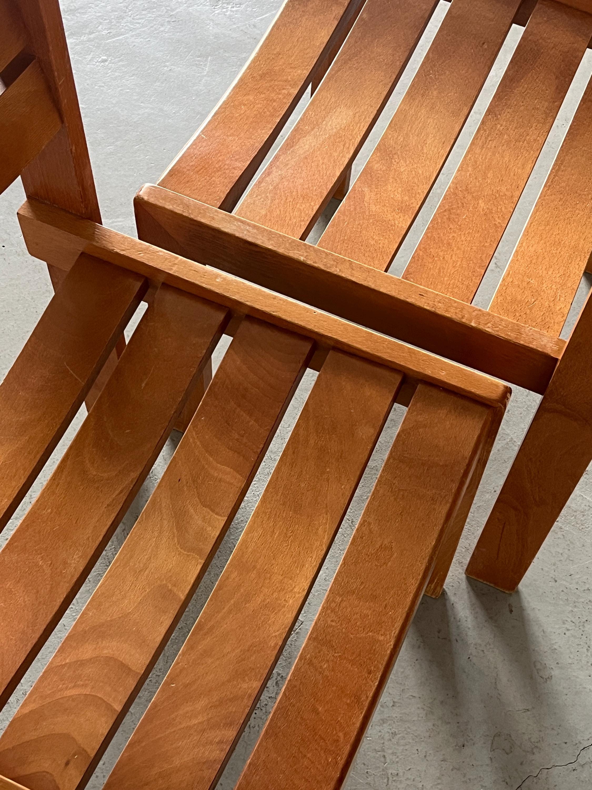 Stackable Beechwood Dining Chairs by Wilkhahn