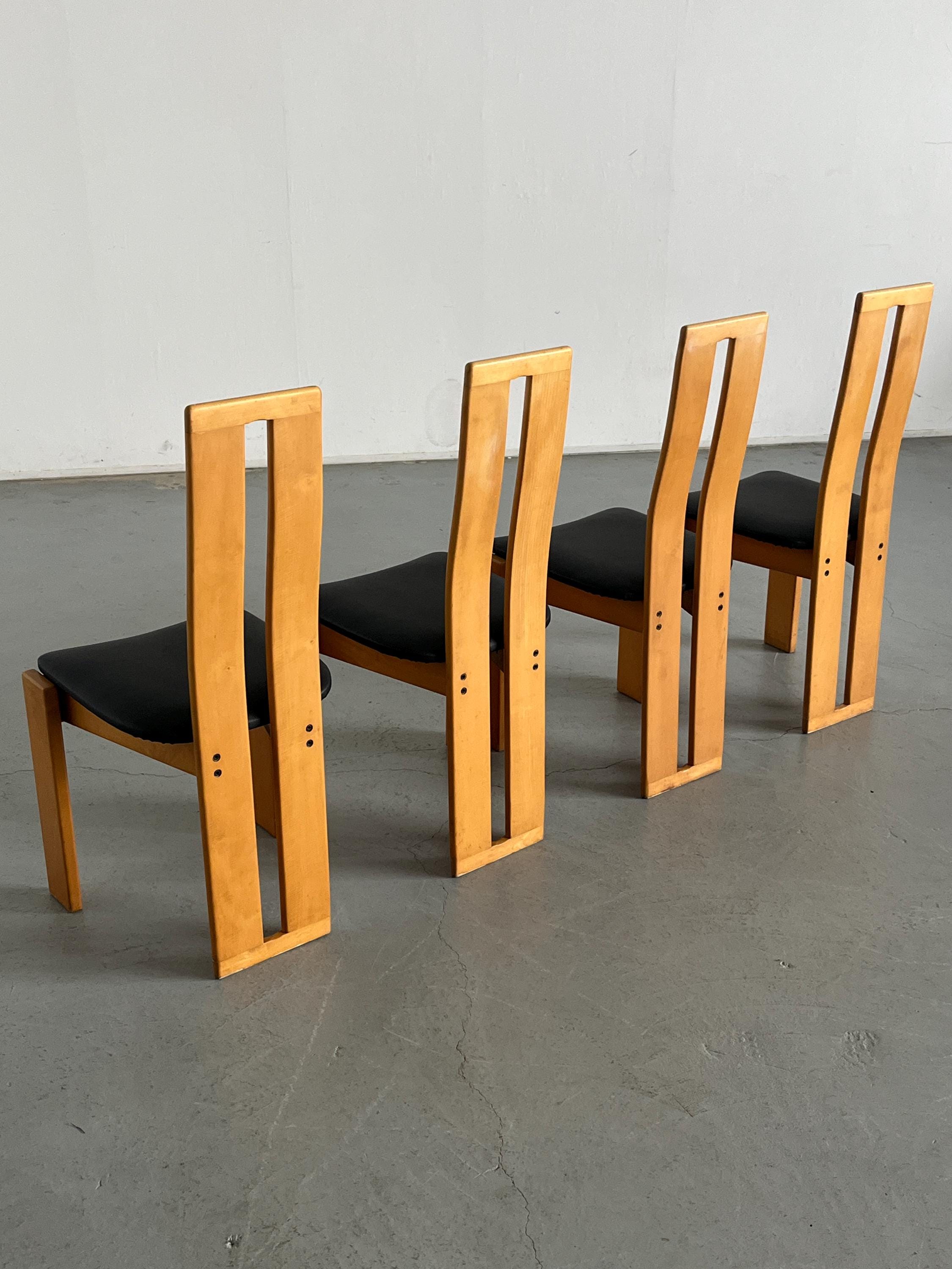 Pietro Constantini Style High-Back Dining Chairs