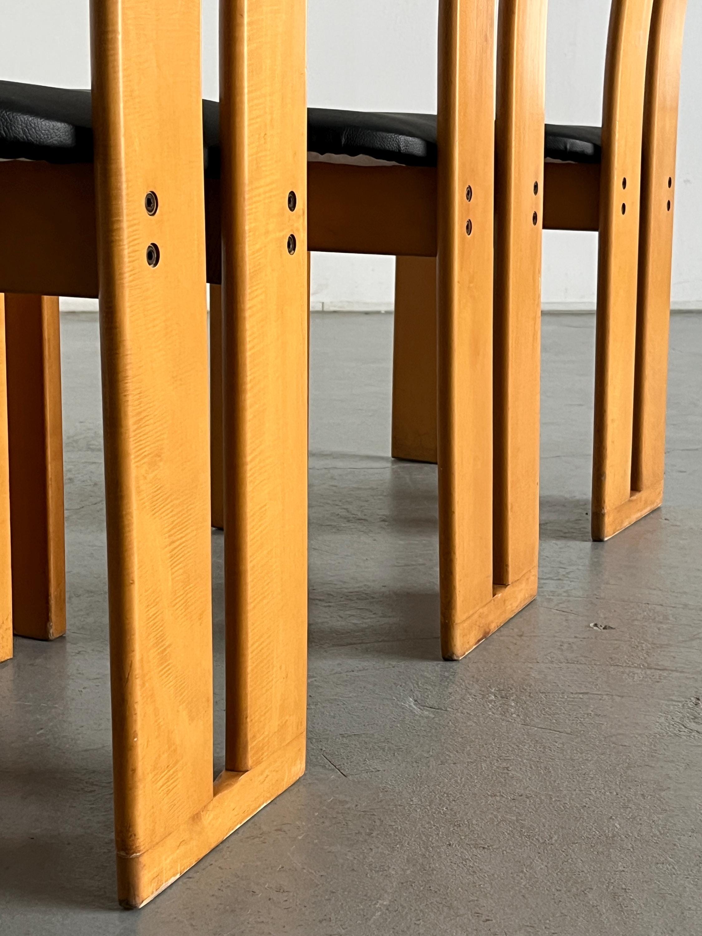 Pietro Constantini Style High-Back Dining Chairs