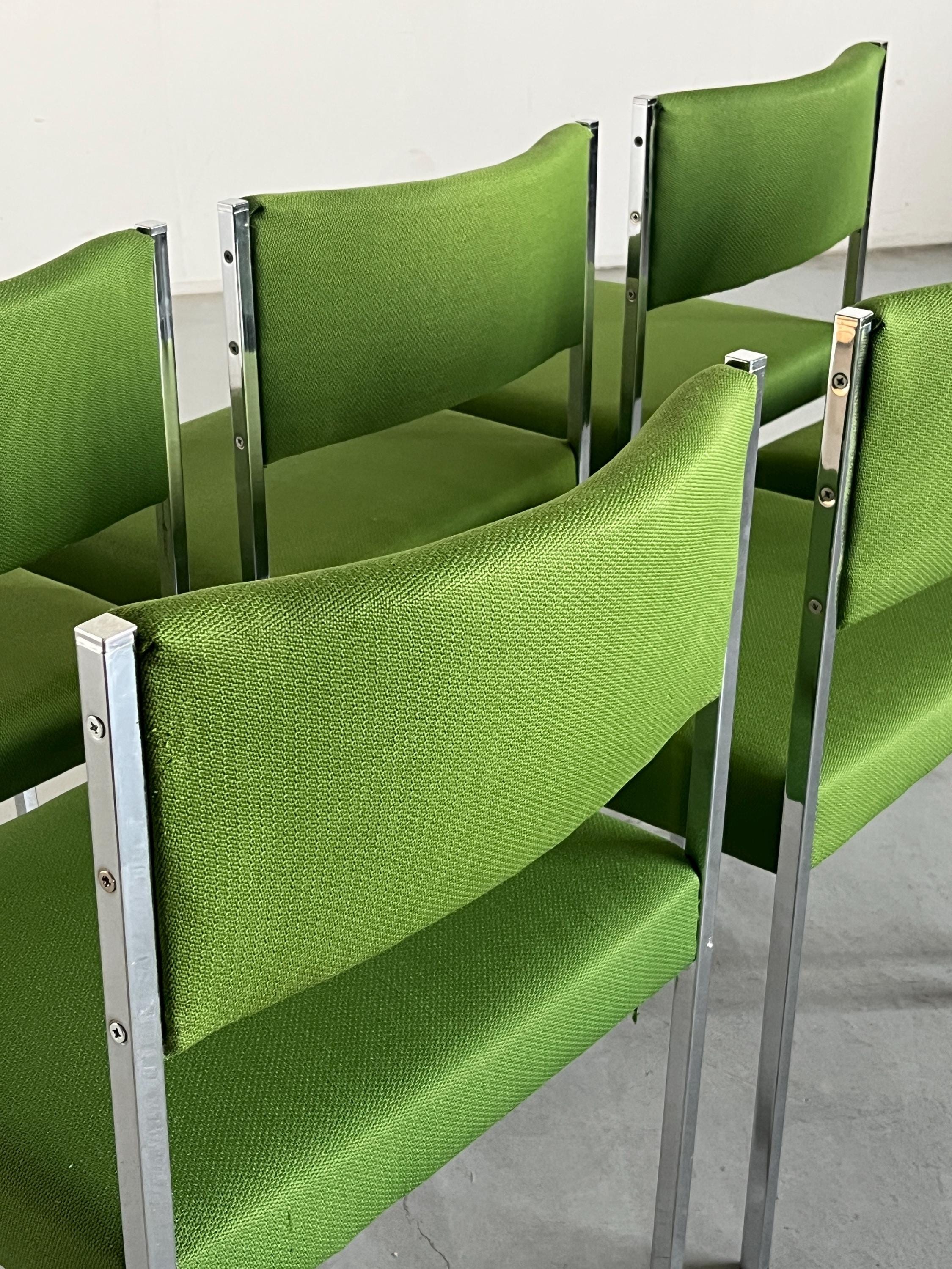 Mid-Century Modern Diner or Cafe Style Chairs by Wiesner Hager