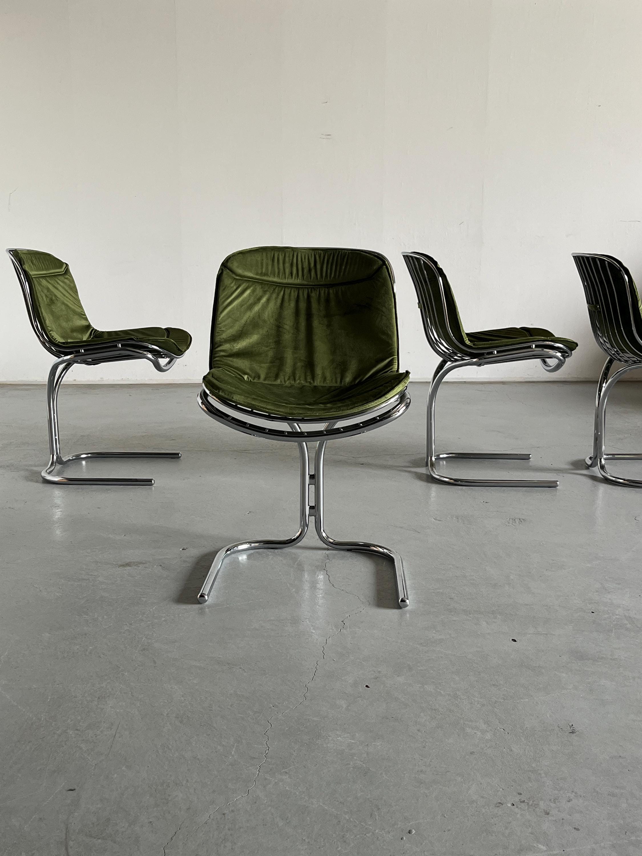‘Radiofreccia’ Cantilever Dining Chairs by Gastone Rinaldi