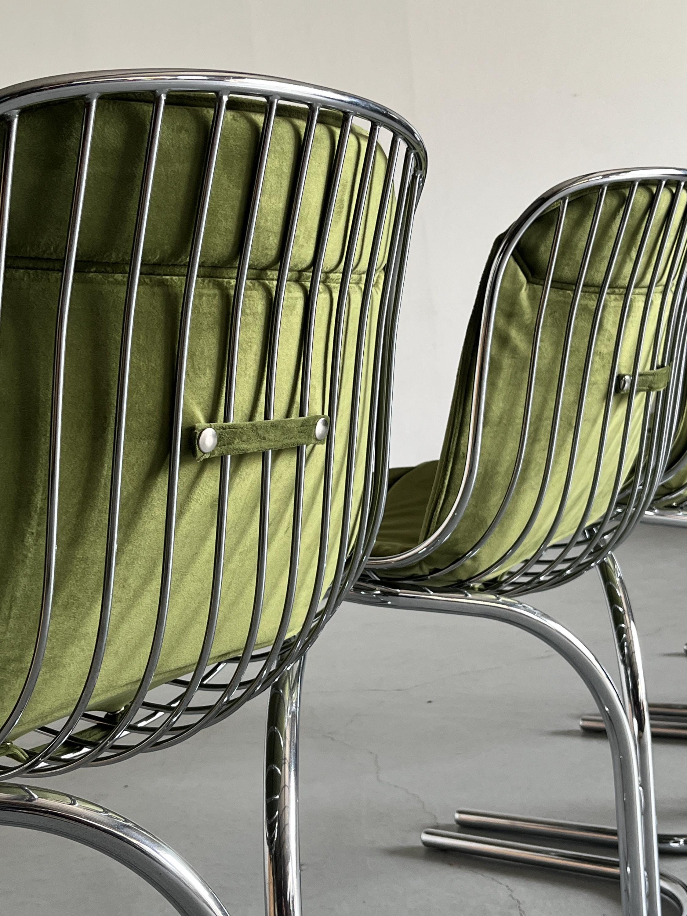 ‘Radiofreccia’ Cantilever Dining Chairs by Gastone Rinaldi