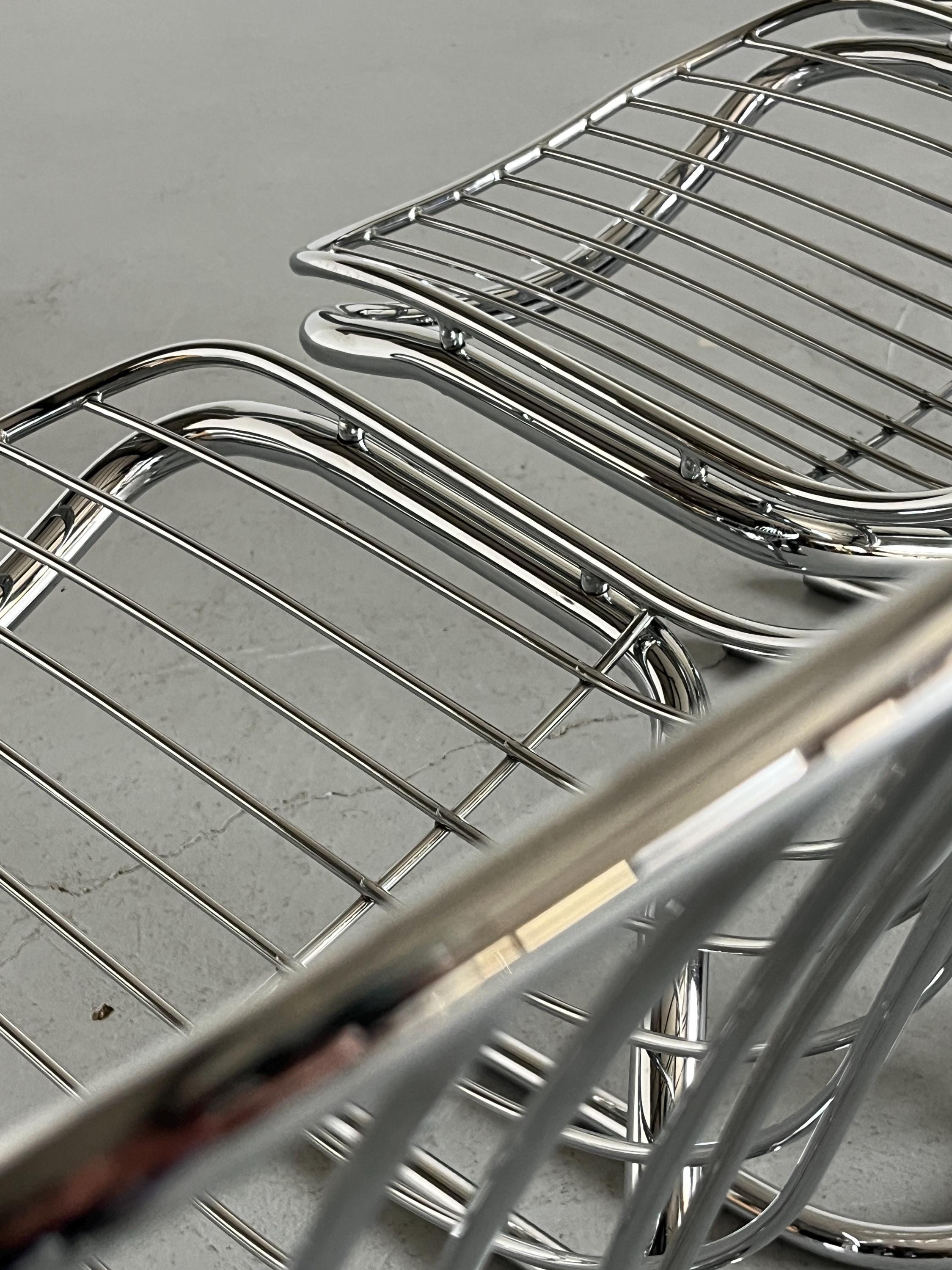 ‘Radiofreccia’ Cantilever Dining Chairs by Gastone Rinaldi