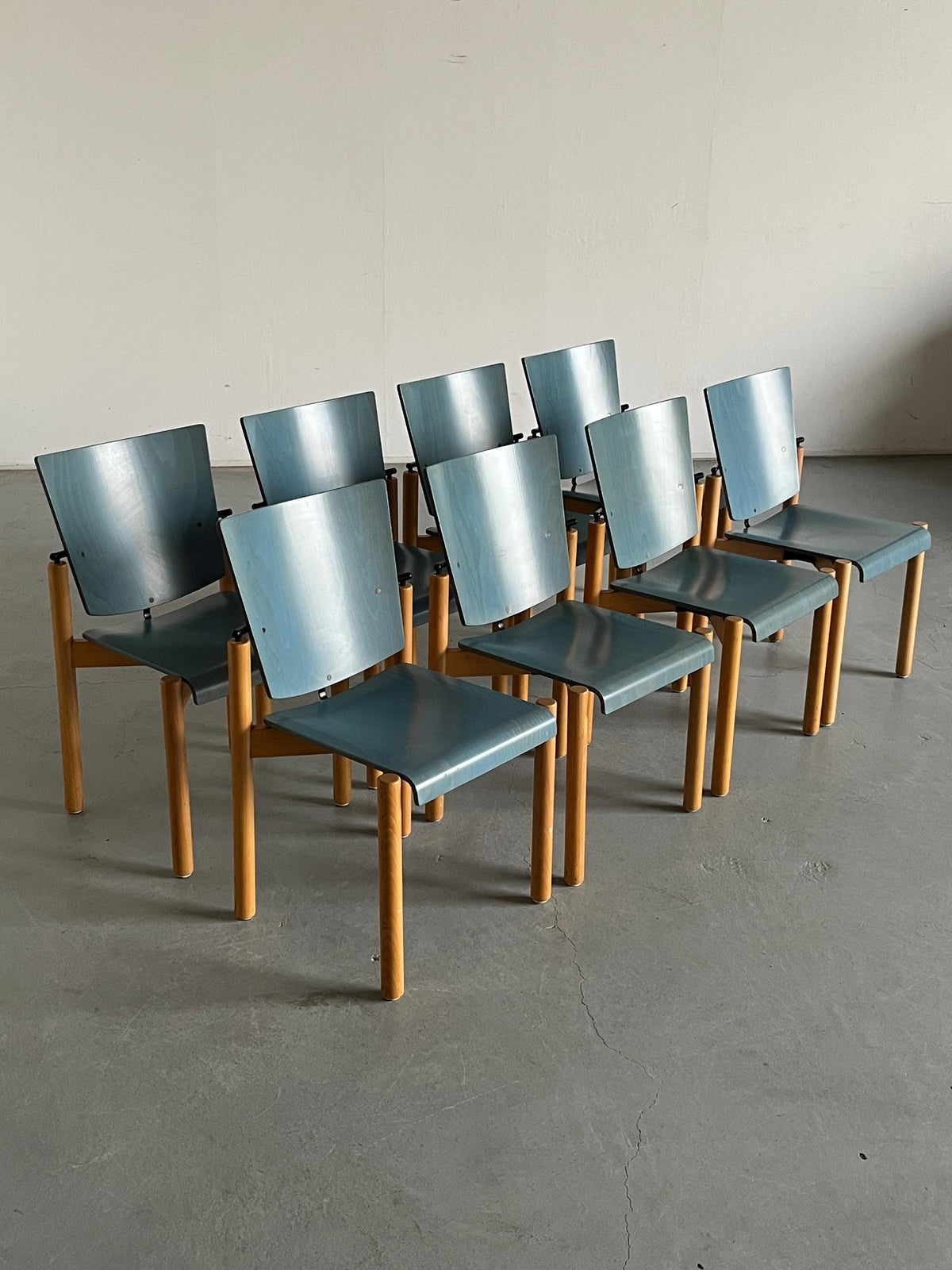 Postmodern ‘Model 2400’ Stackable Chairs by Team AG Form for Kusch & Co