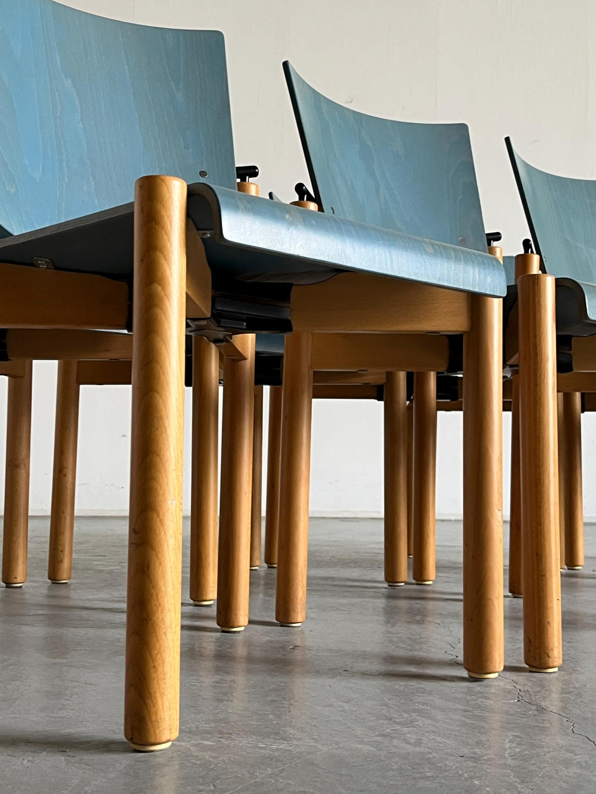 Postmodern ‘Model 2400’ Stackable Chairs by Team AG Form for Kusch & Co