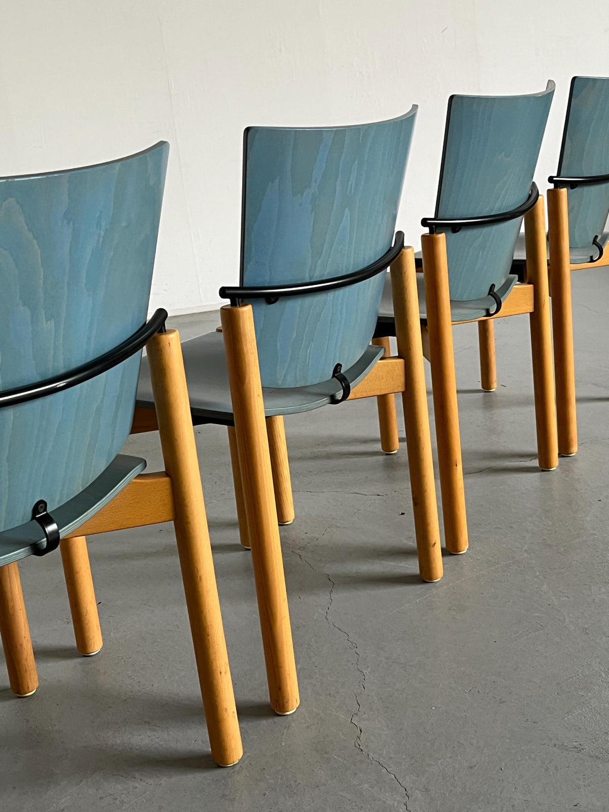 Postmodern ‘Model 2400’ Stackable Chairs by Team AG Form for Kusch & Co