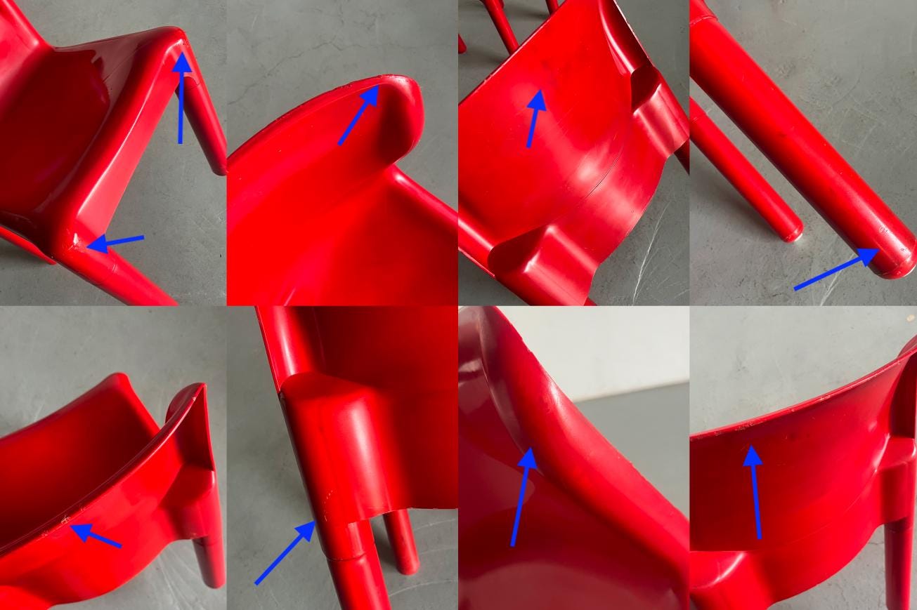 Kartell ‘4875’ Dining Chairs by Carlo Bartoli