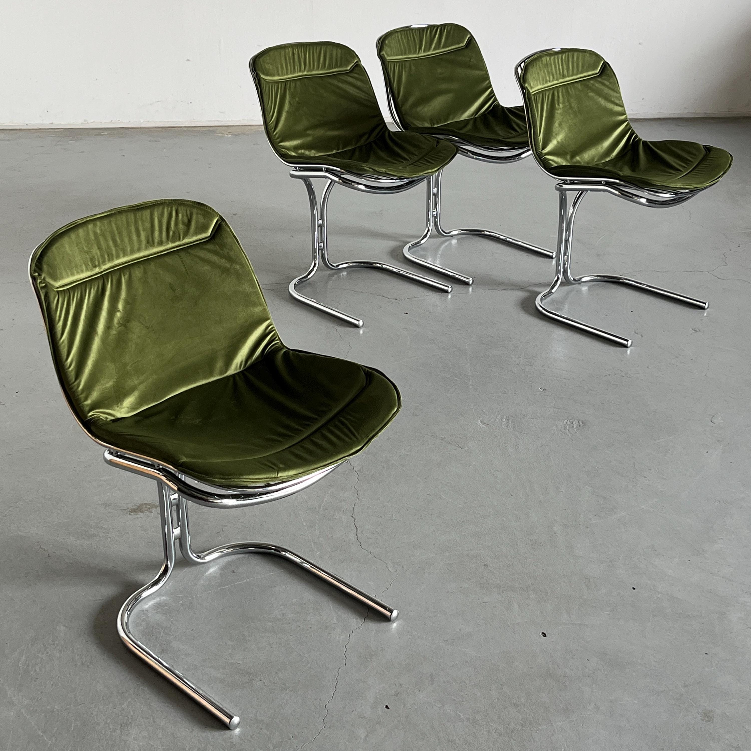 ‘Radiofreccia’ Cantilever Dining Chairs by Gastone Rinaldi