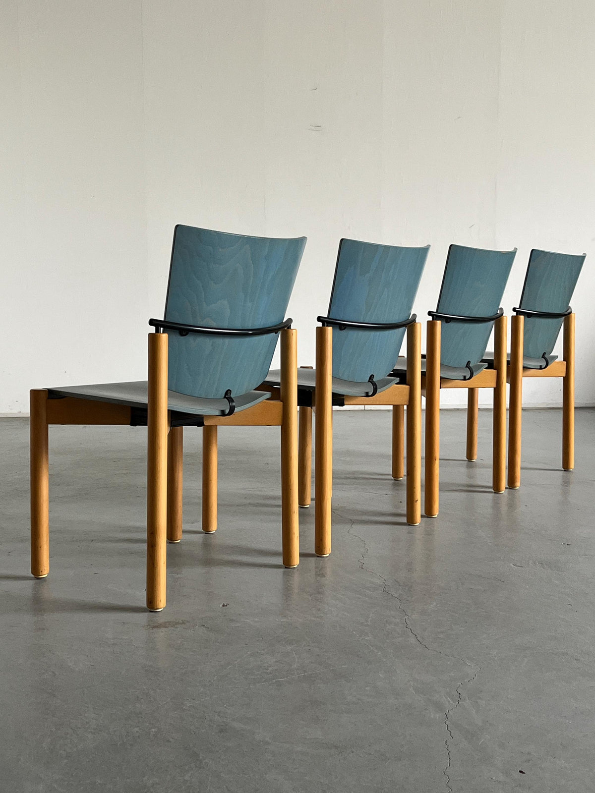 Postmodern ‘Model 2400’ Stackable Chairs by Team AG Form for Kusch & Co