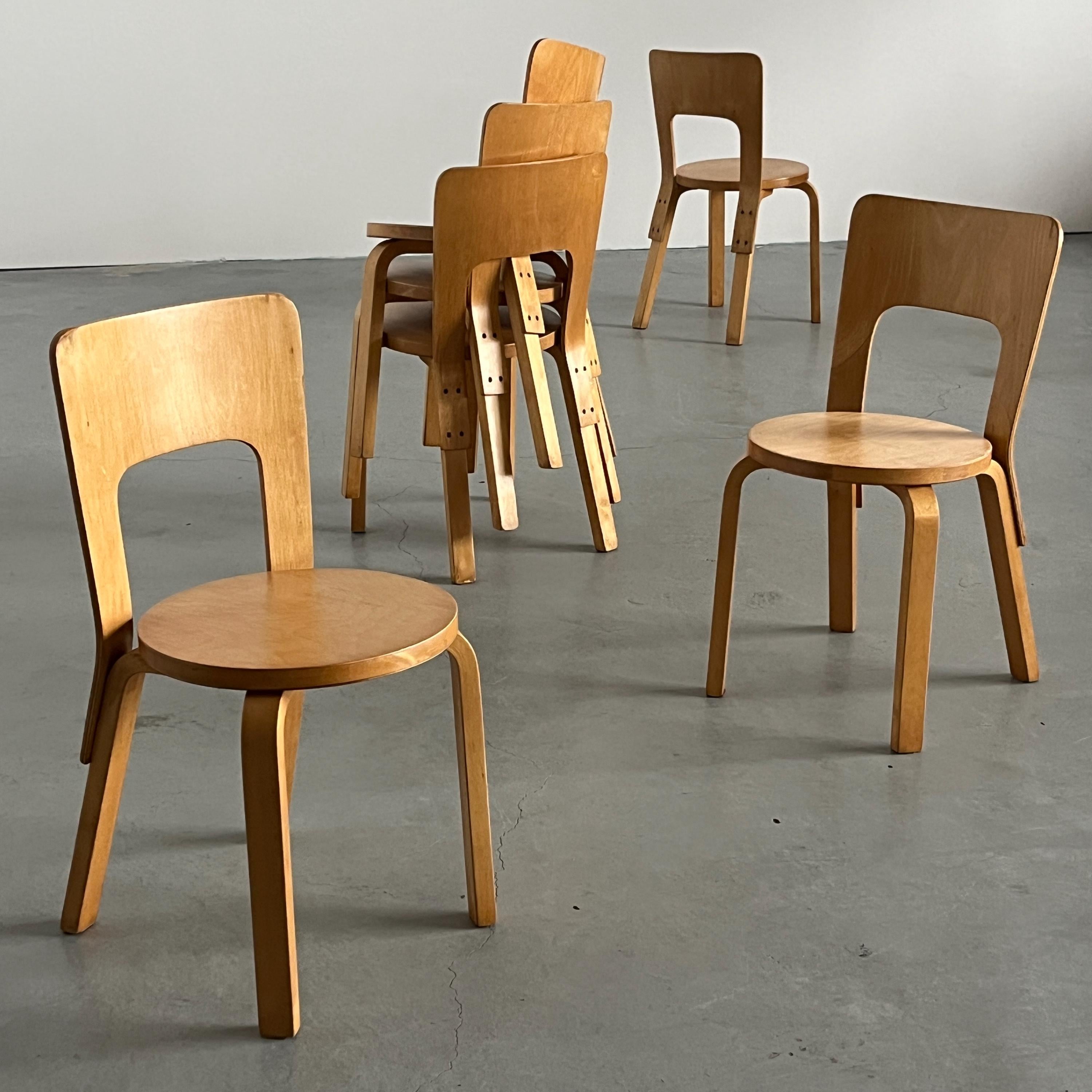 Early ‘Model 66’ Chairs by Alvar Aalto