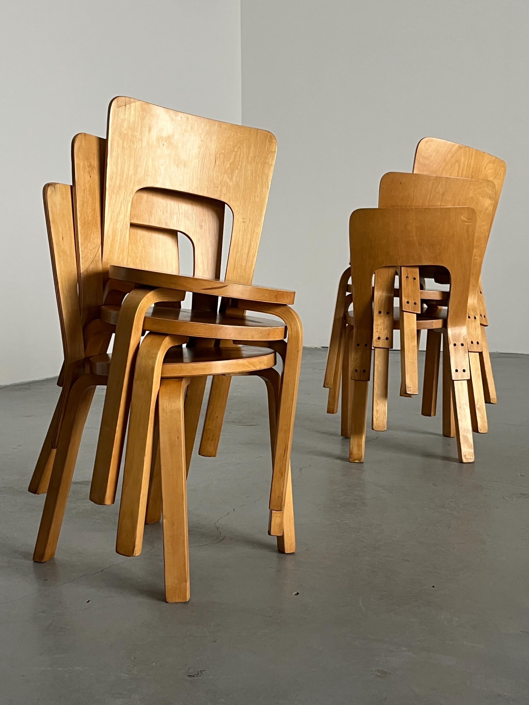 Early ‘Model 66’ Chairs by Alvar Aalto