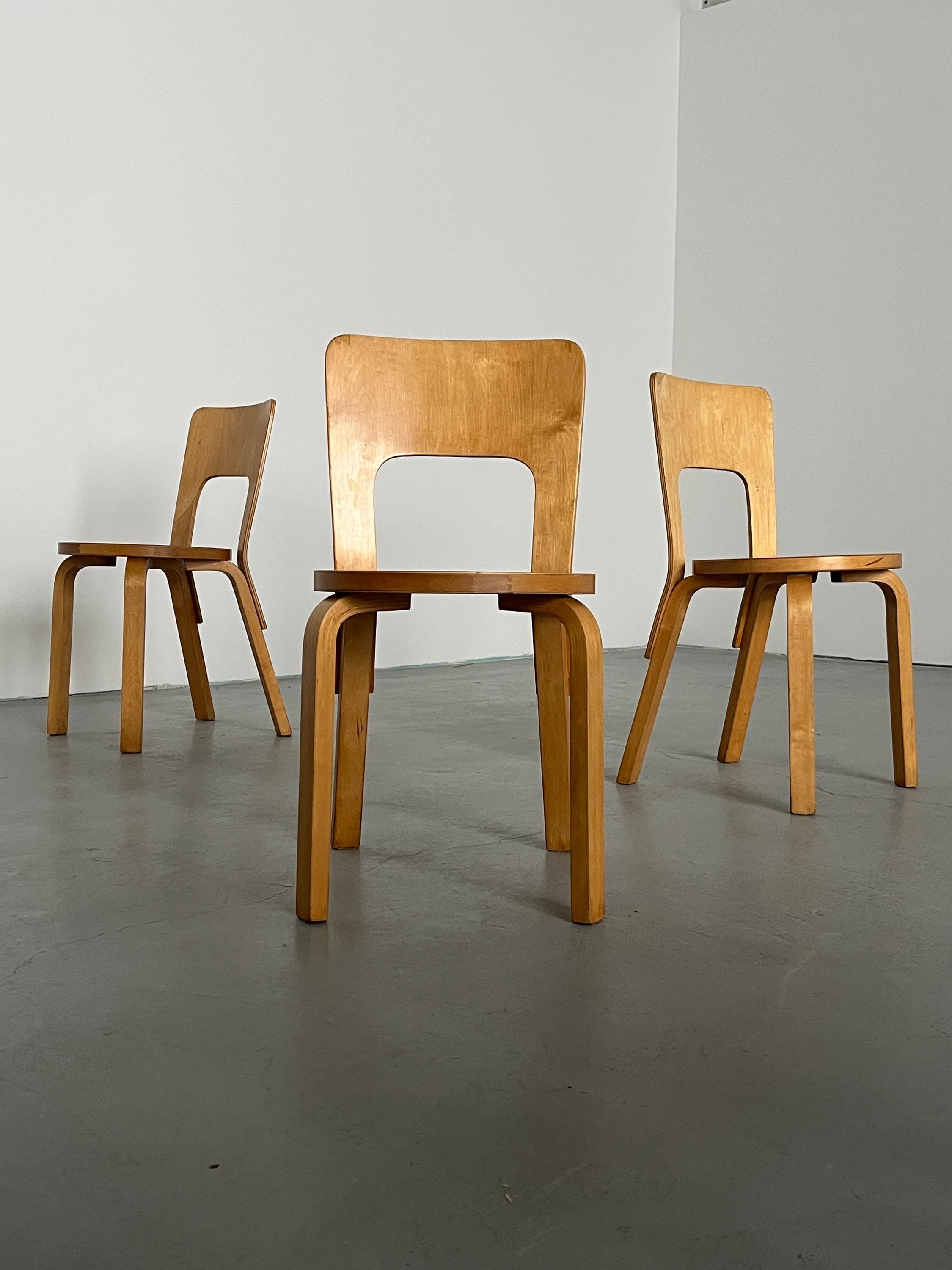 Early ‘Model 66’ Chairs by Alvar Aalto