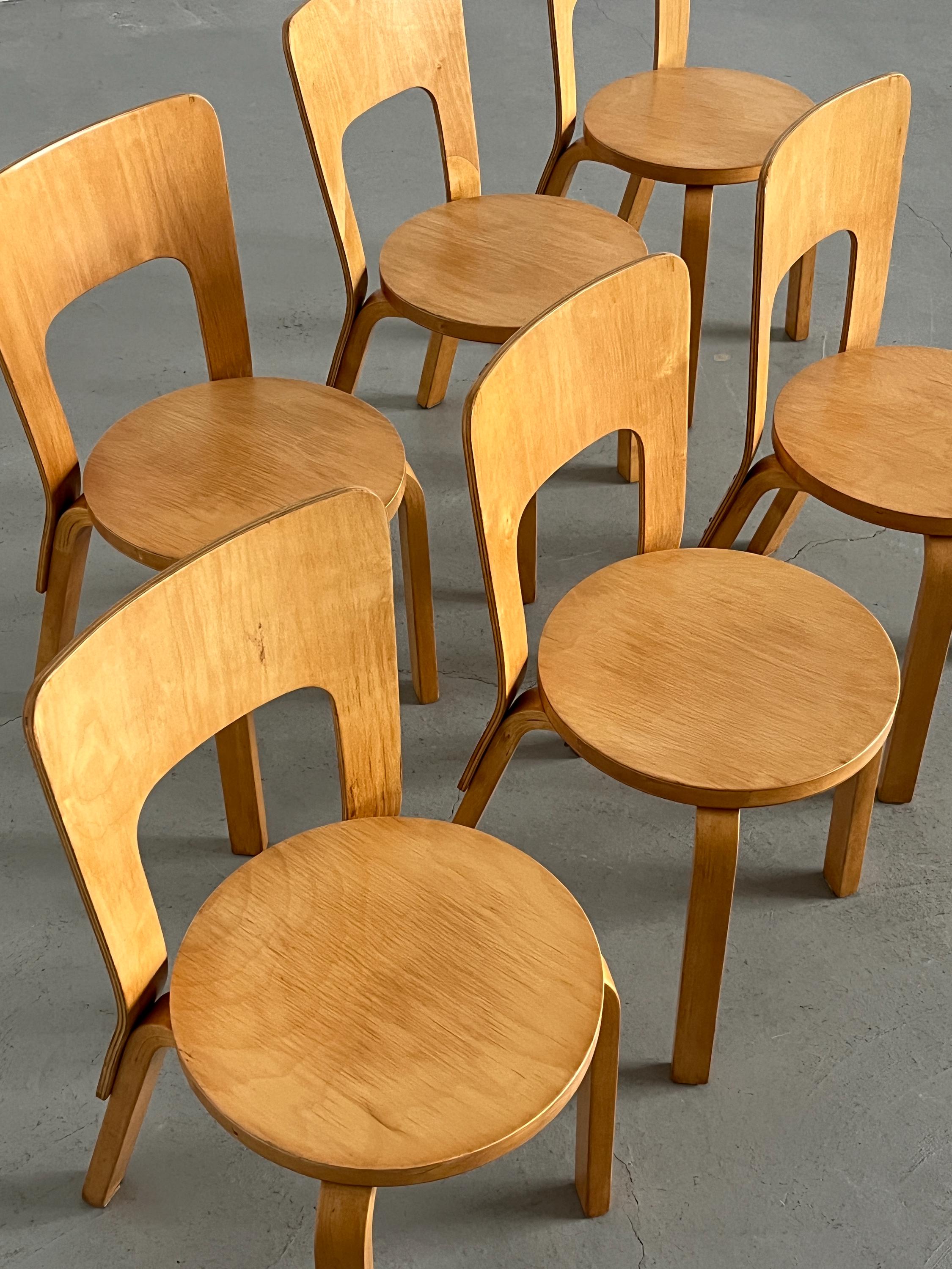 Early ‘Model 66’ Chairs by Alvar Aalto
