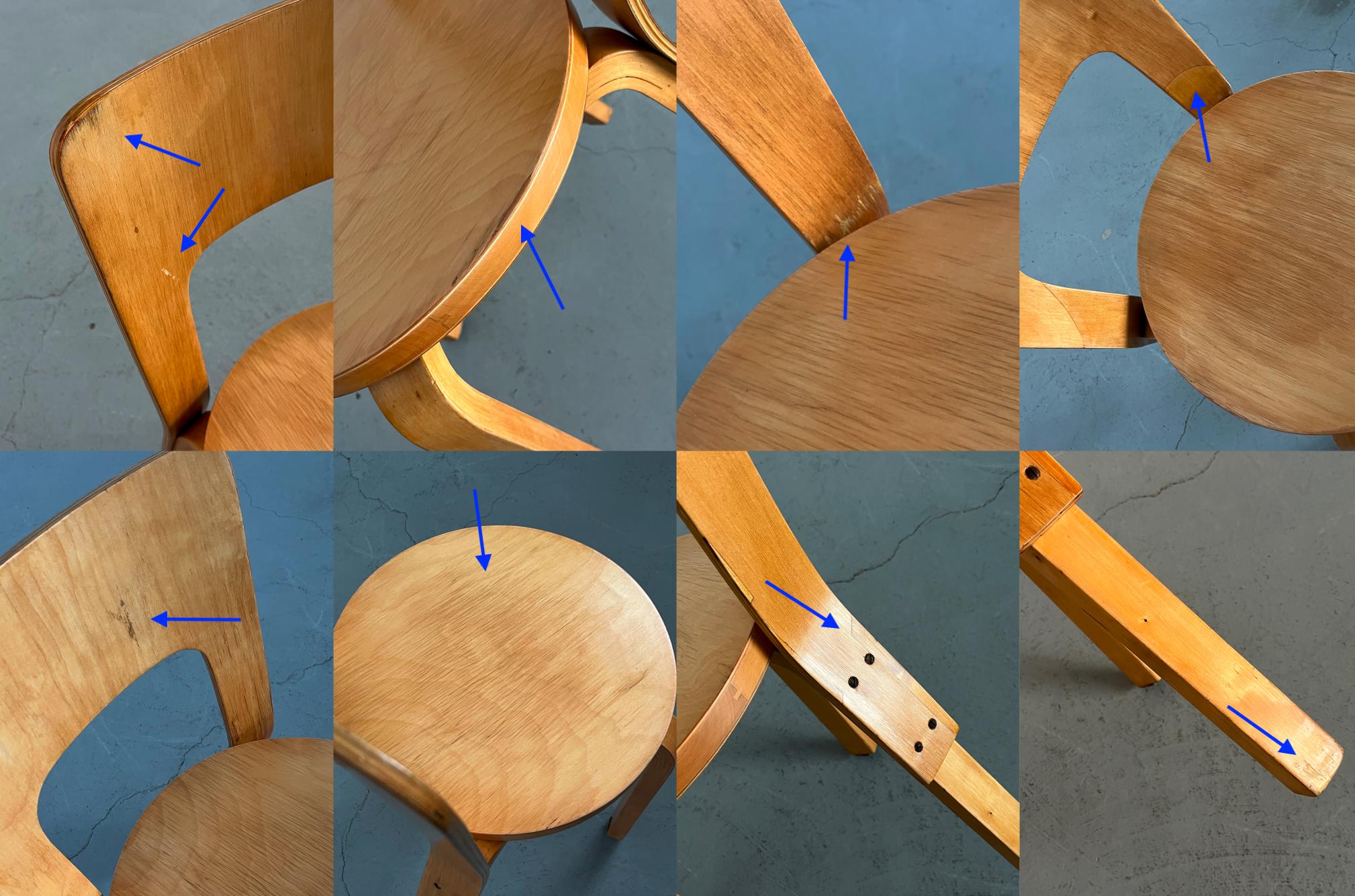 Early ‘Model 66’ Chairs by Alvar Aalto