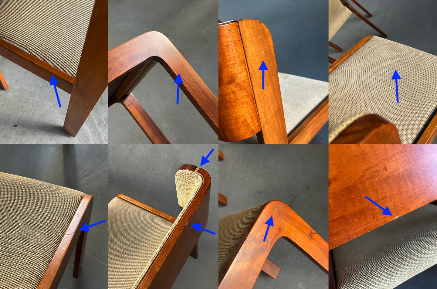 Elegant Italian Functionalist Chairs