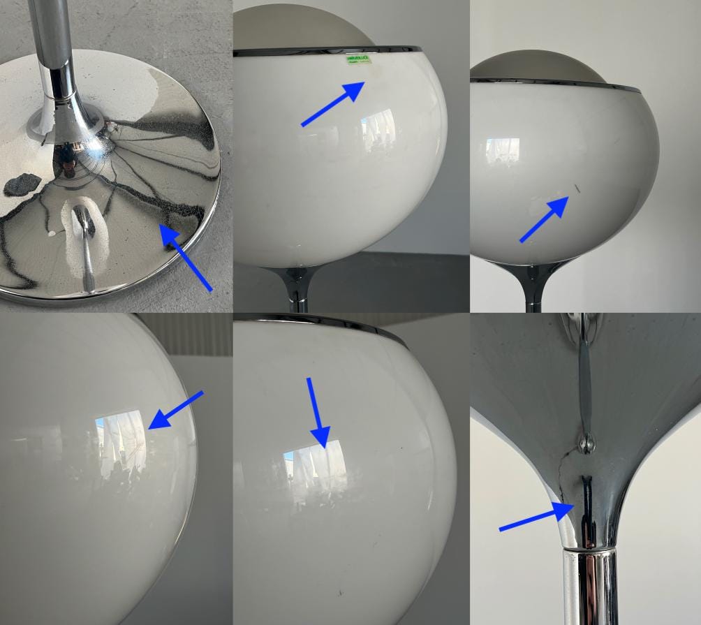 Big Bud Space Age Floor Lamp by Harvey Guzzini