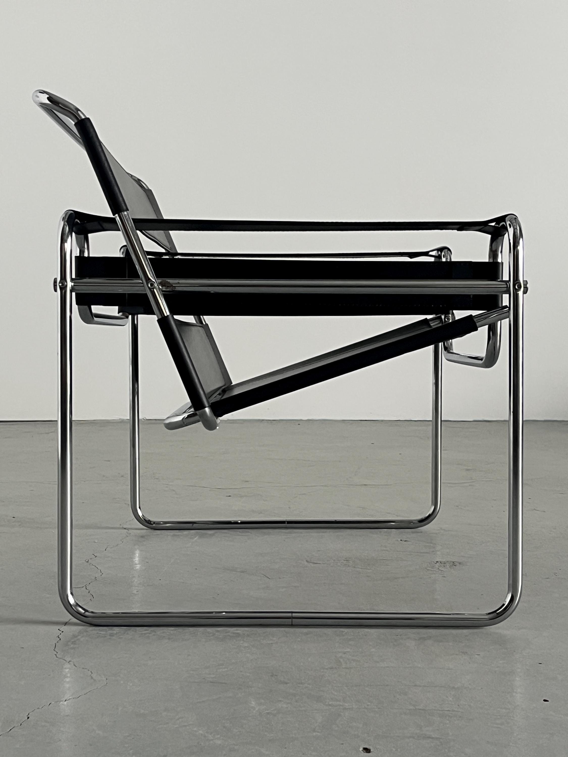 'Wassily' Armchair by Marcel Breuer, 1970s Vintage Replica