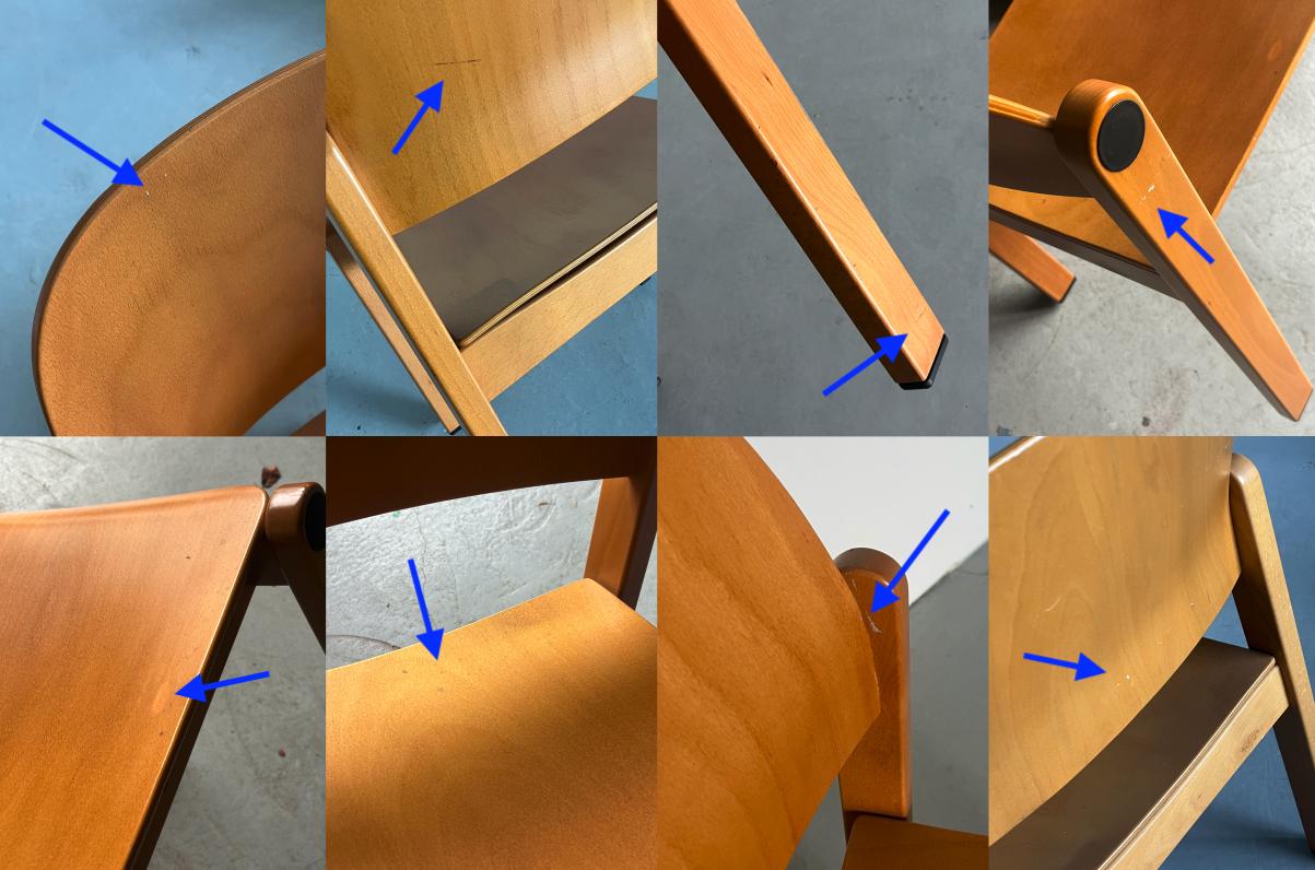 Stackable Dining Chairs by Wiesner Hager, Scandinavian Style