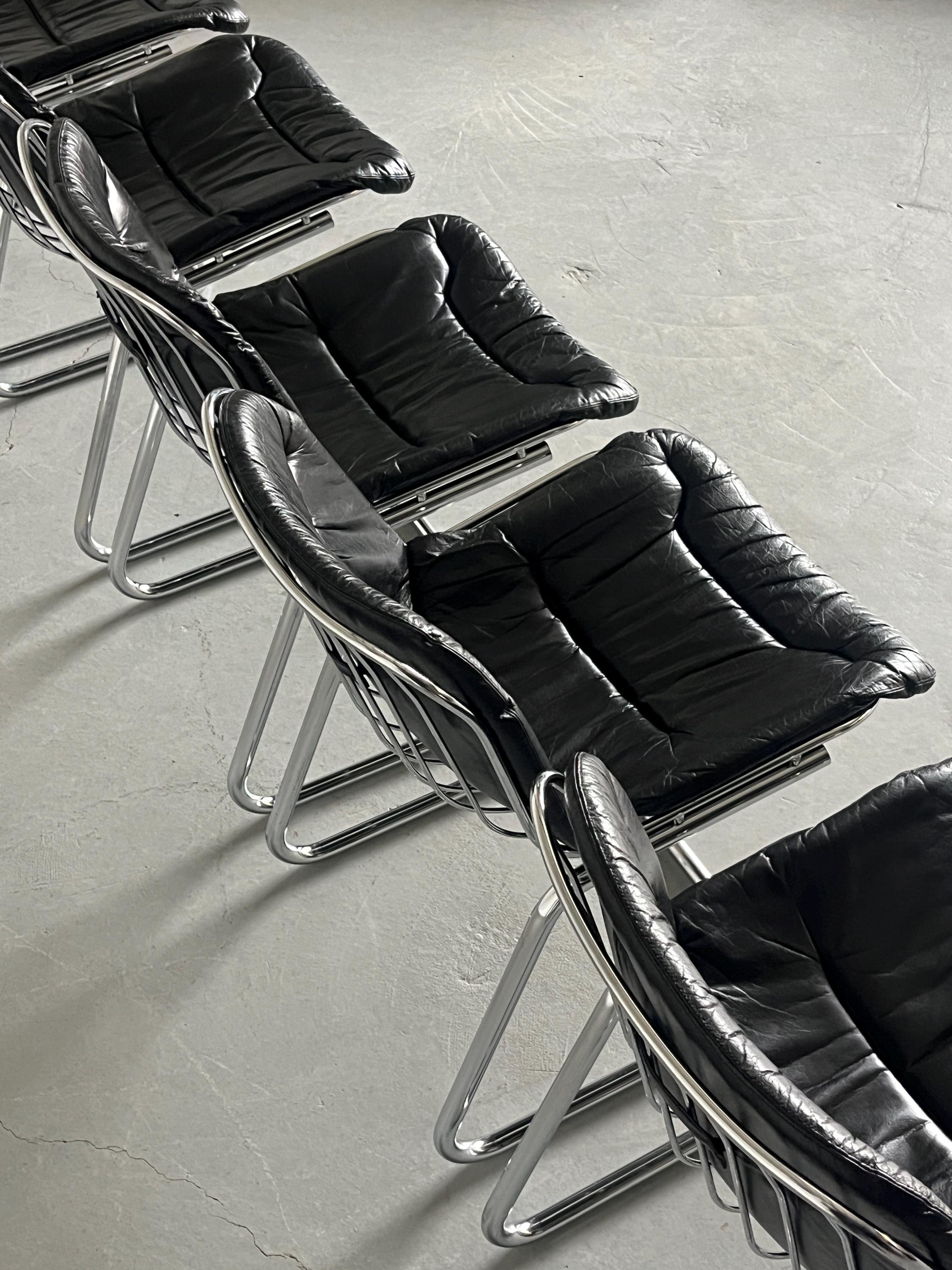 Space Age Cantilever Dining Chairs