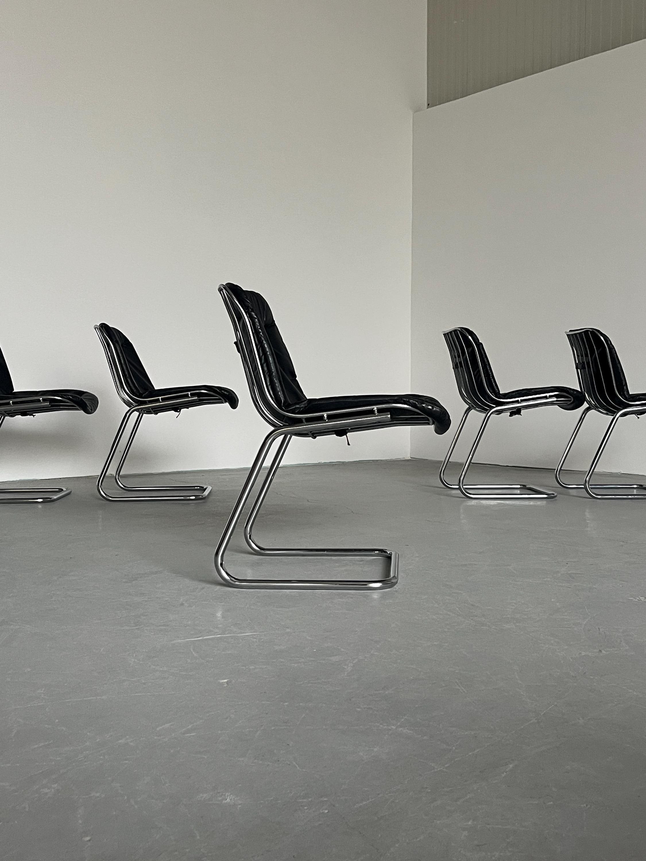 Space Age Cantilever Dining Chairs