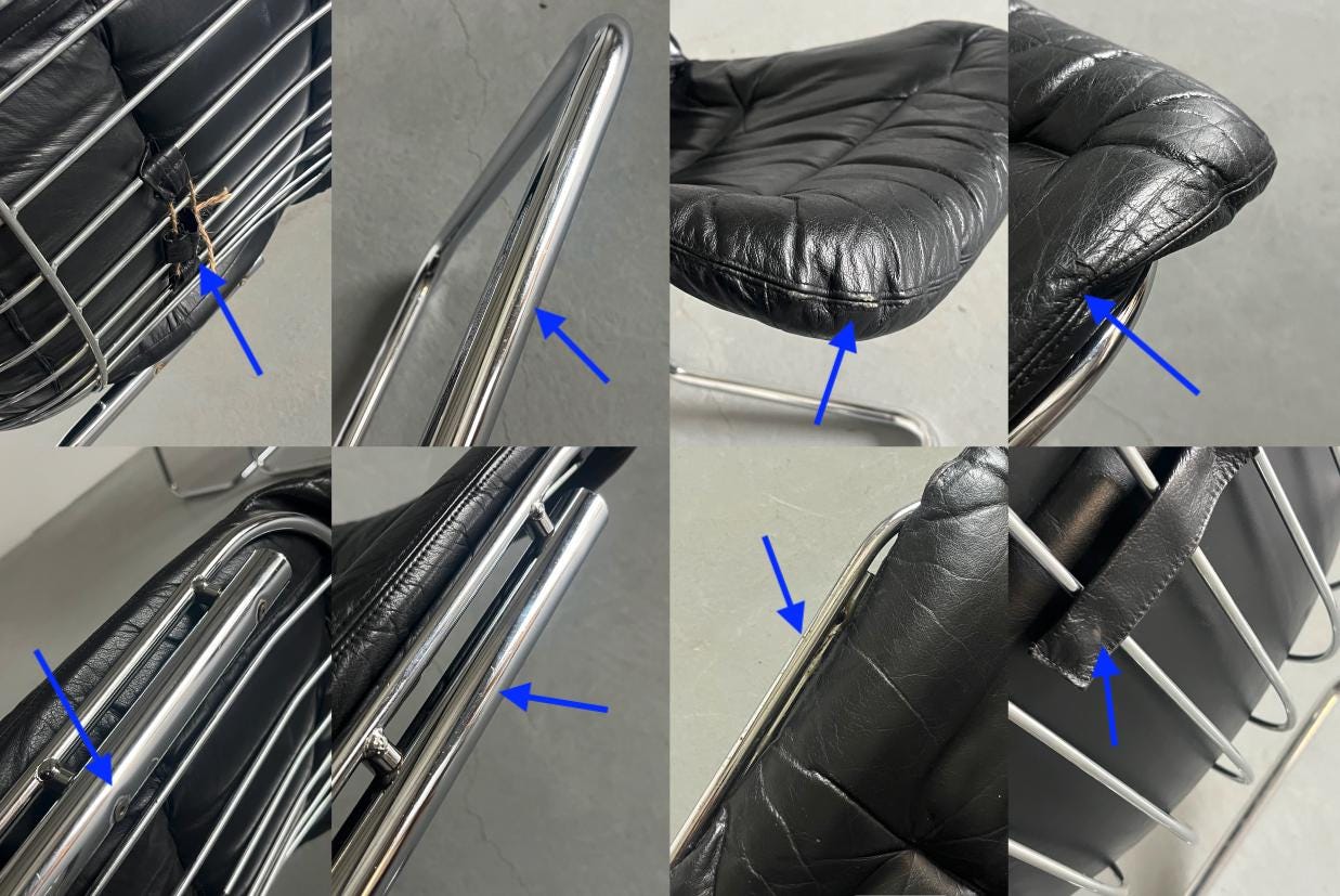 Space Age Cantilever Dining Chairs