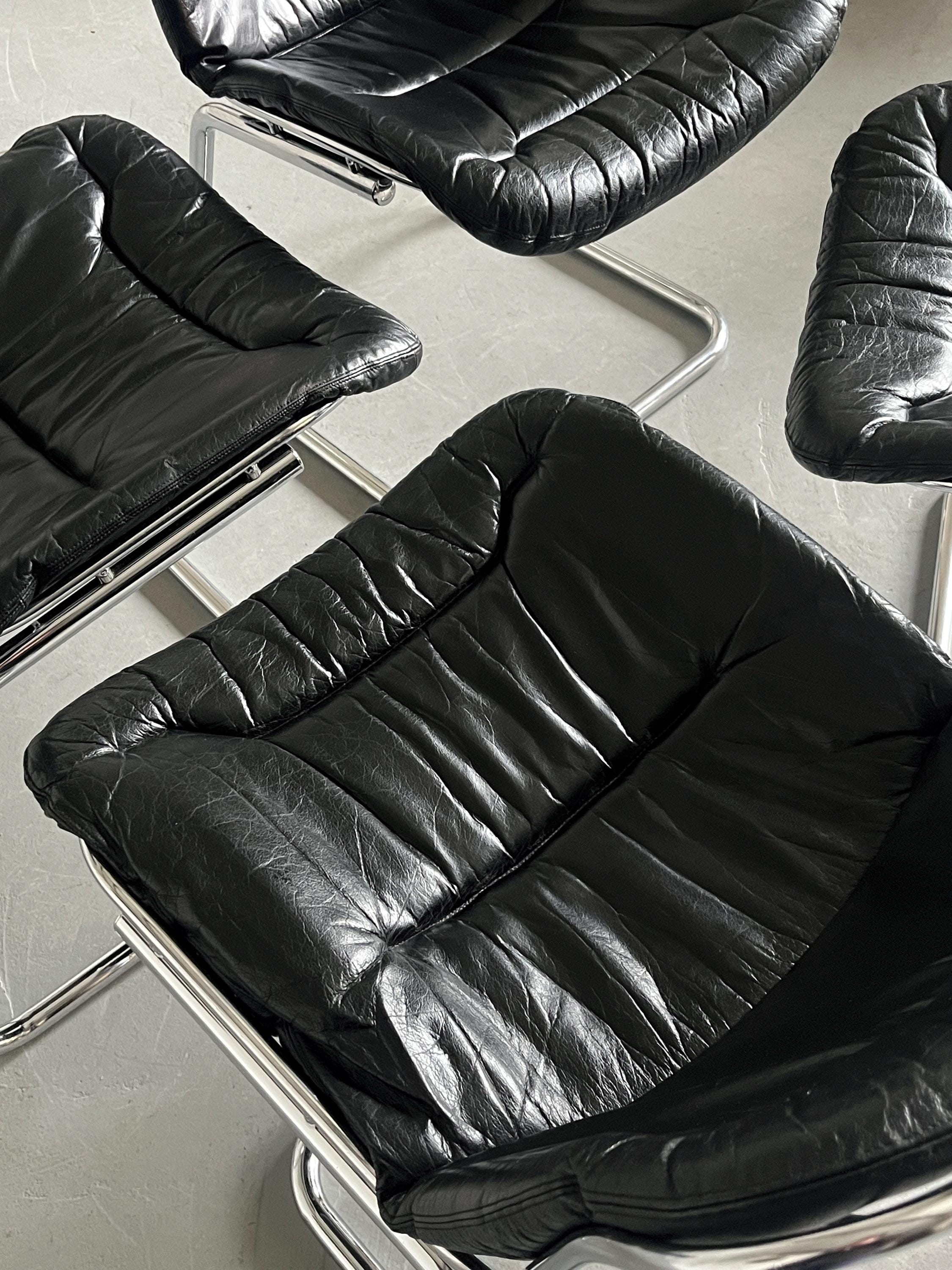 Space Age Cantilever Dining Chairs