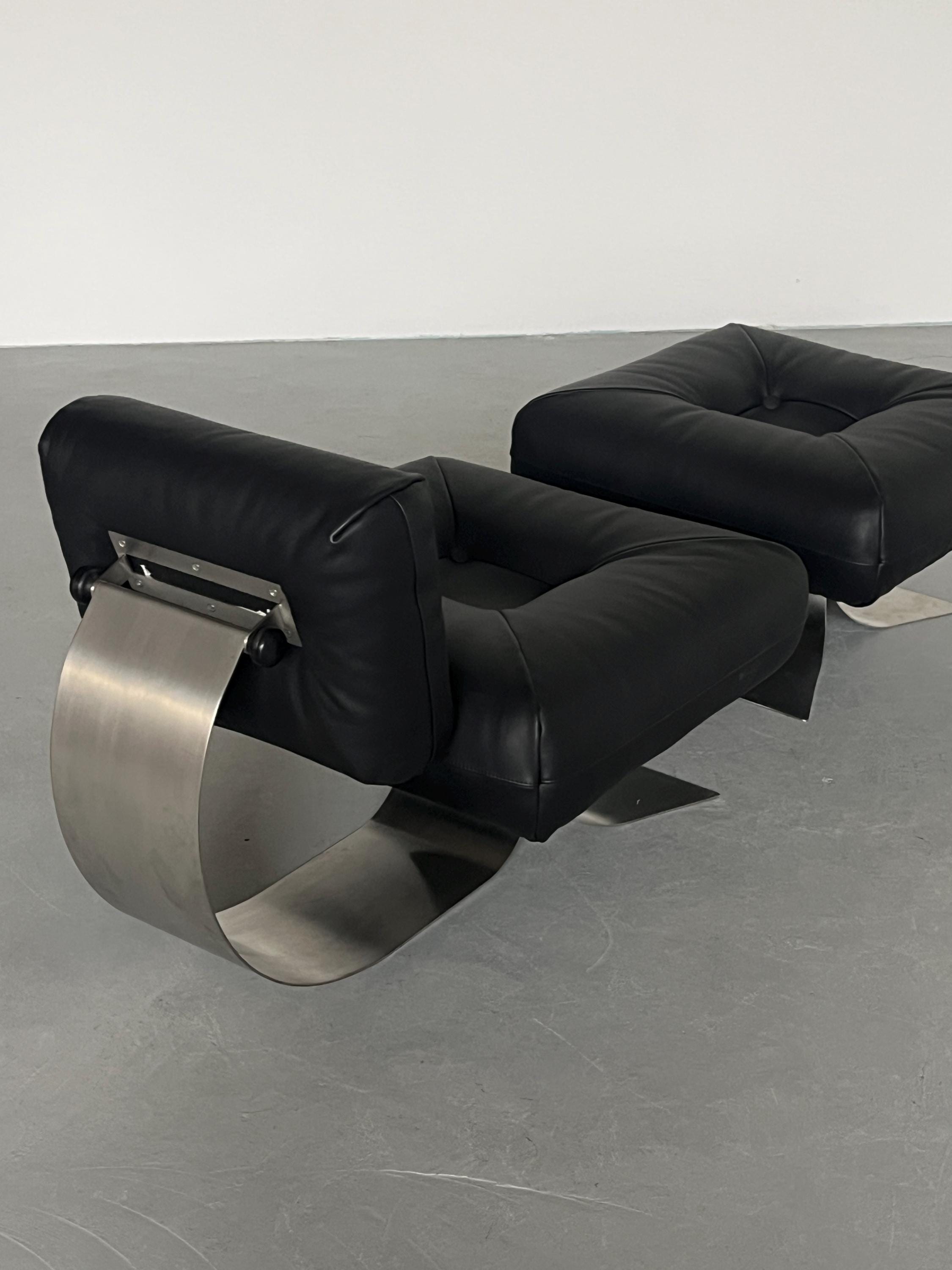 Oscar Niemeyer ‘Alta’ Lounge Chair & Ottoman for Mobilier International, 1971
