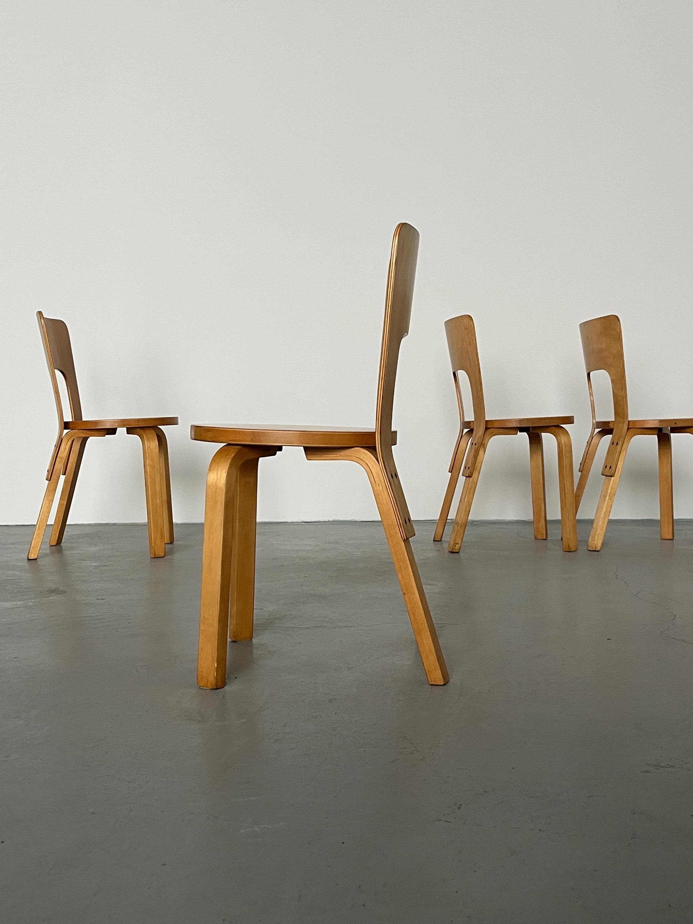 Early ‘Model 66’ Chairs by Alvar Aalto