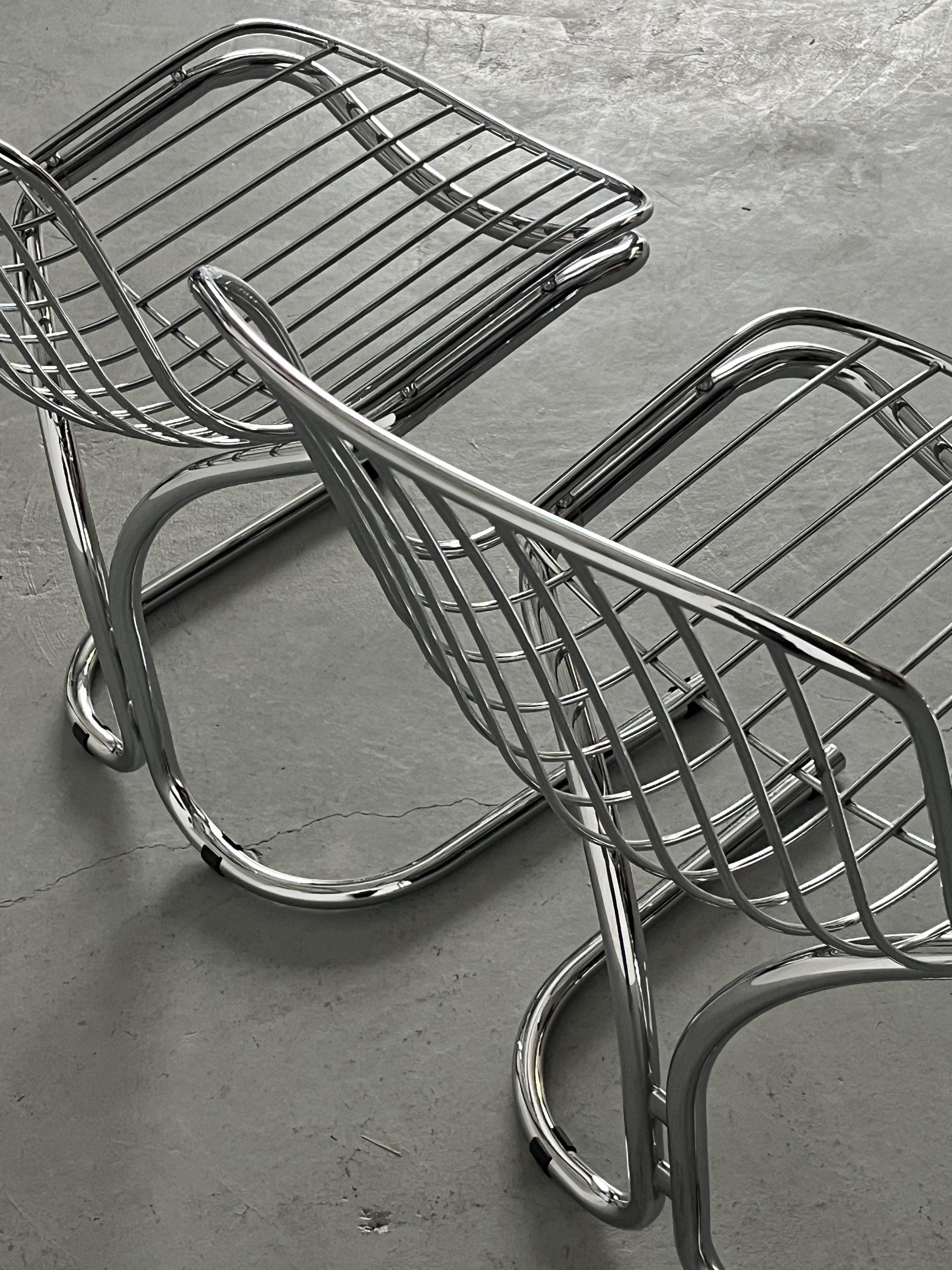 ‘Radiofreccia’ Dining Chairs by Gastone Rinaldi